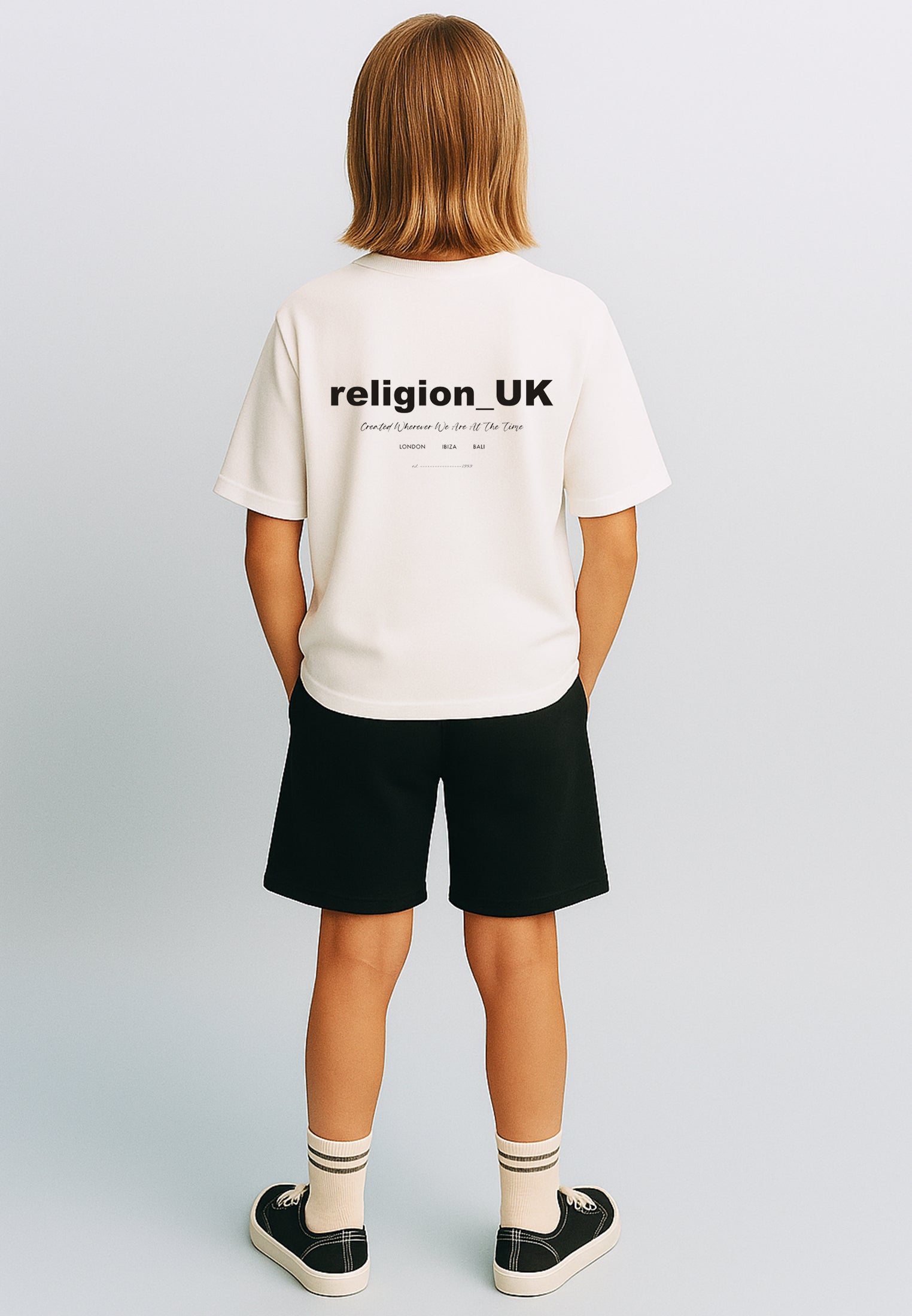 RELIGION BOYS OVERSIZED T-SHIRT WHITE