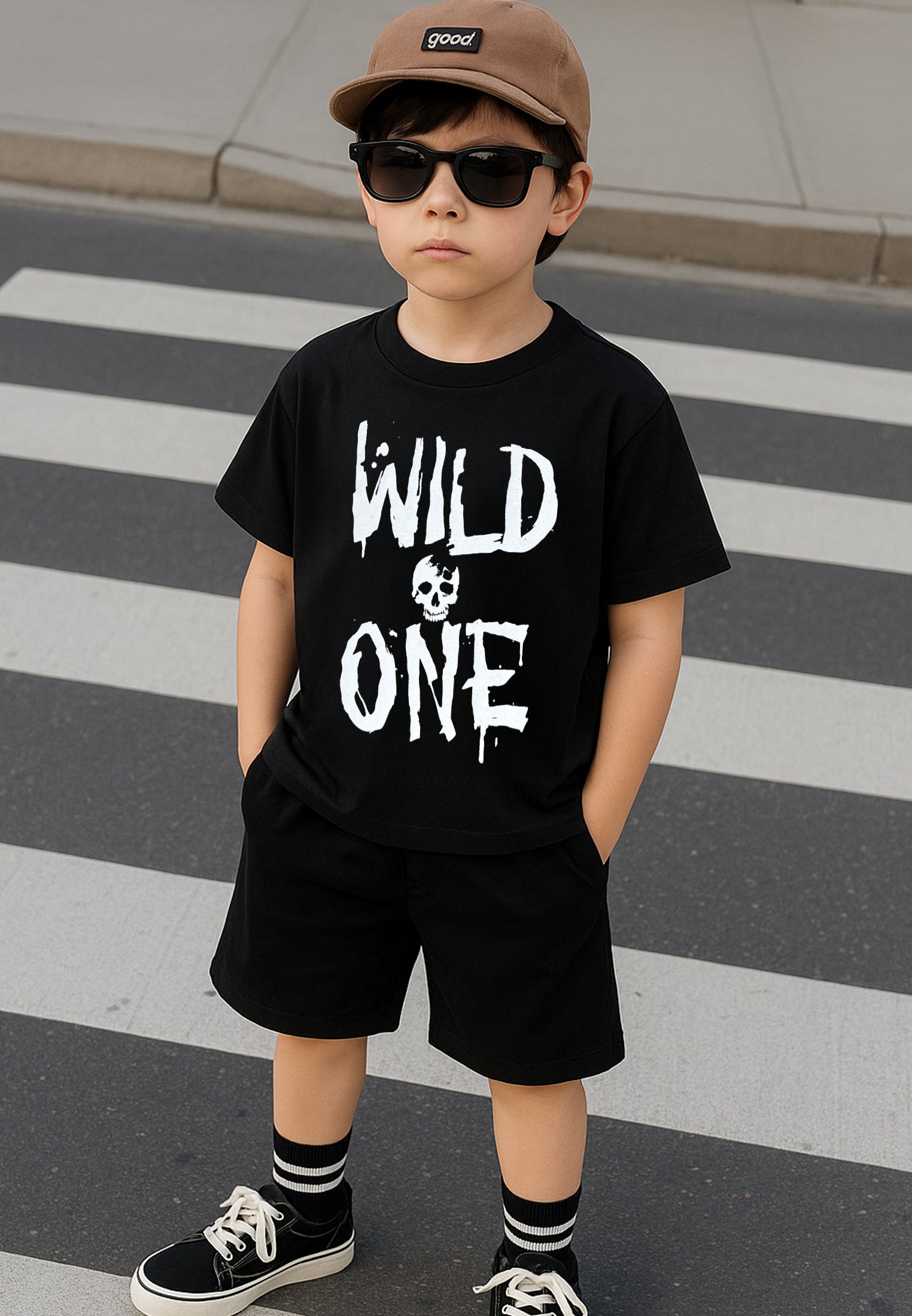 WILD ONE BOYS T-SHIRT BLACK