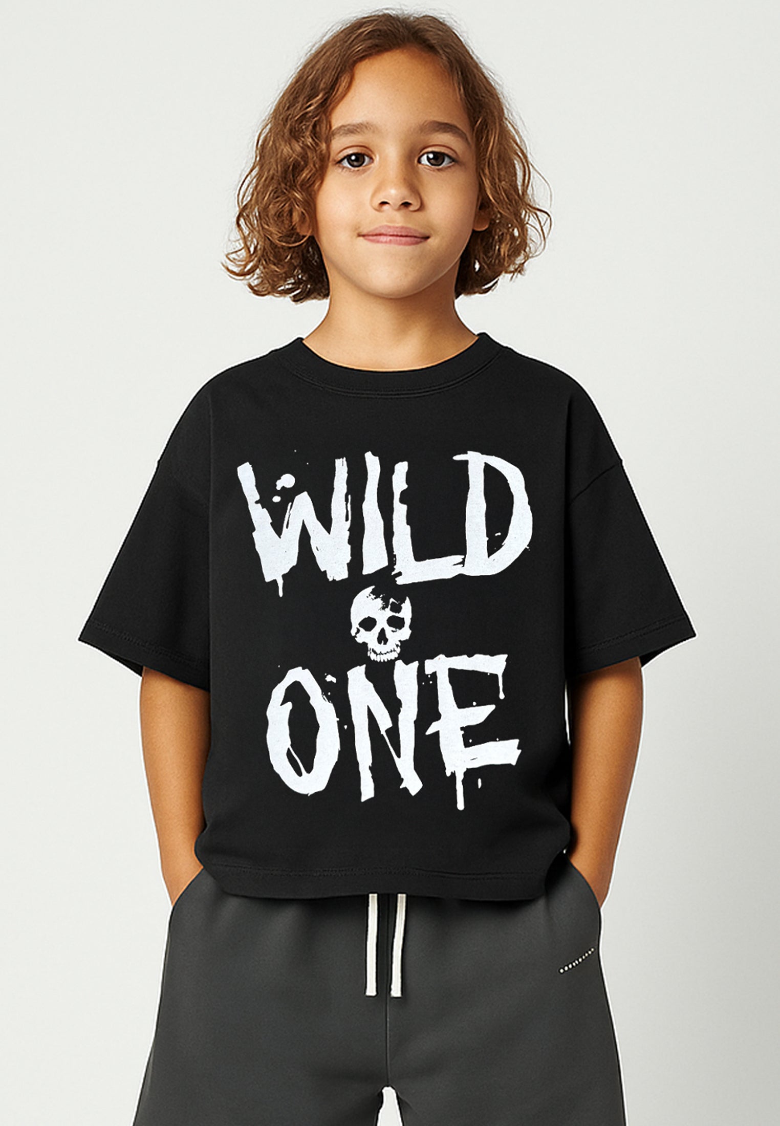 WILD ONE BOYS T-SHIRT BLACK