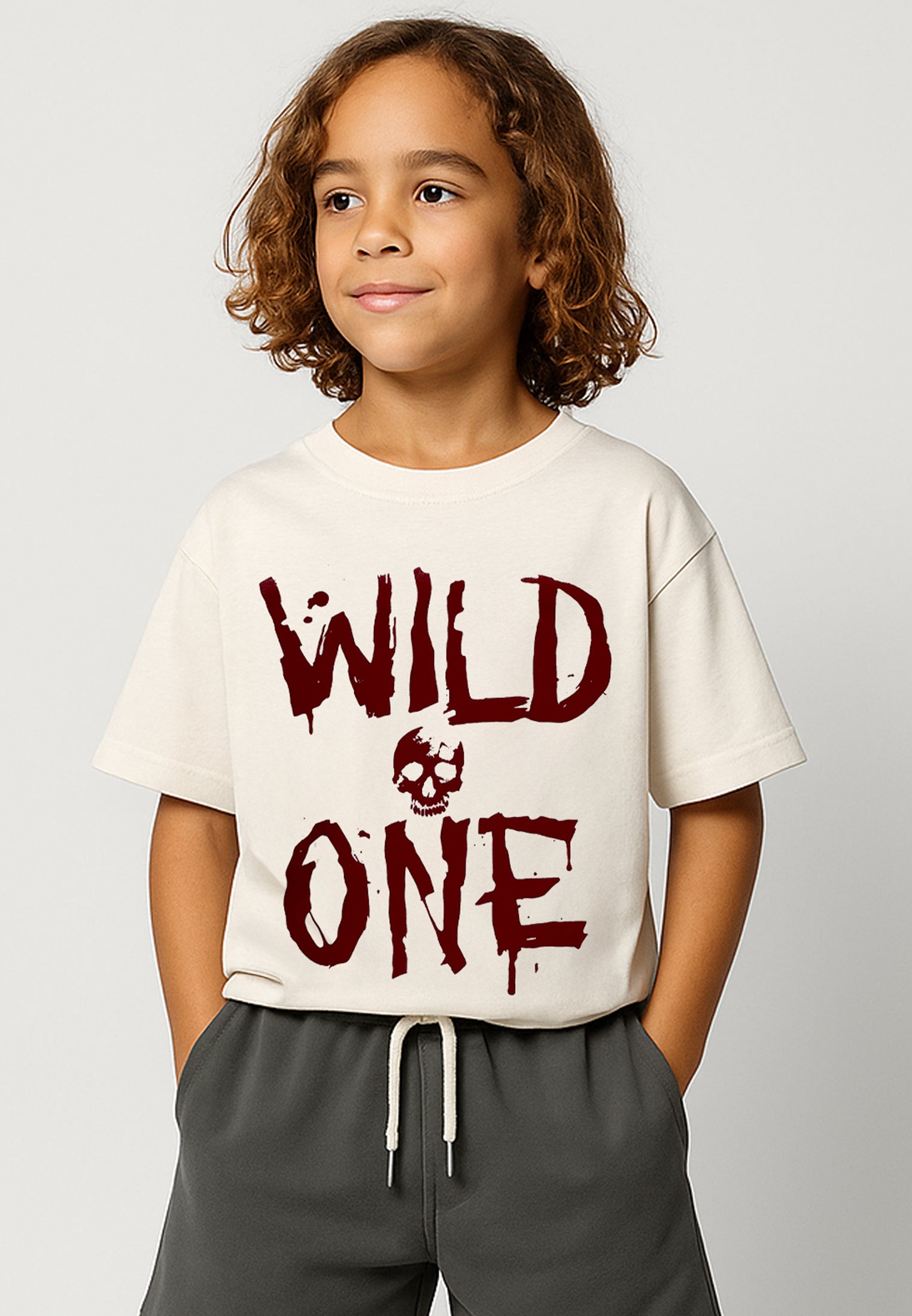 WILD ONE BOYS T-SHIRT OFF WHITE