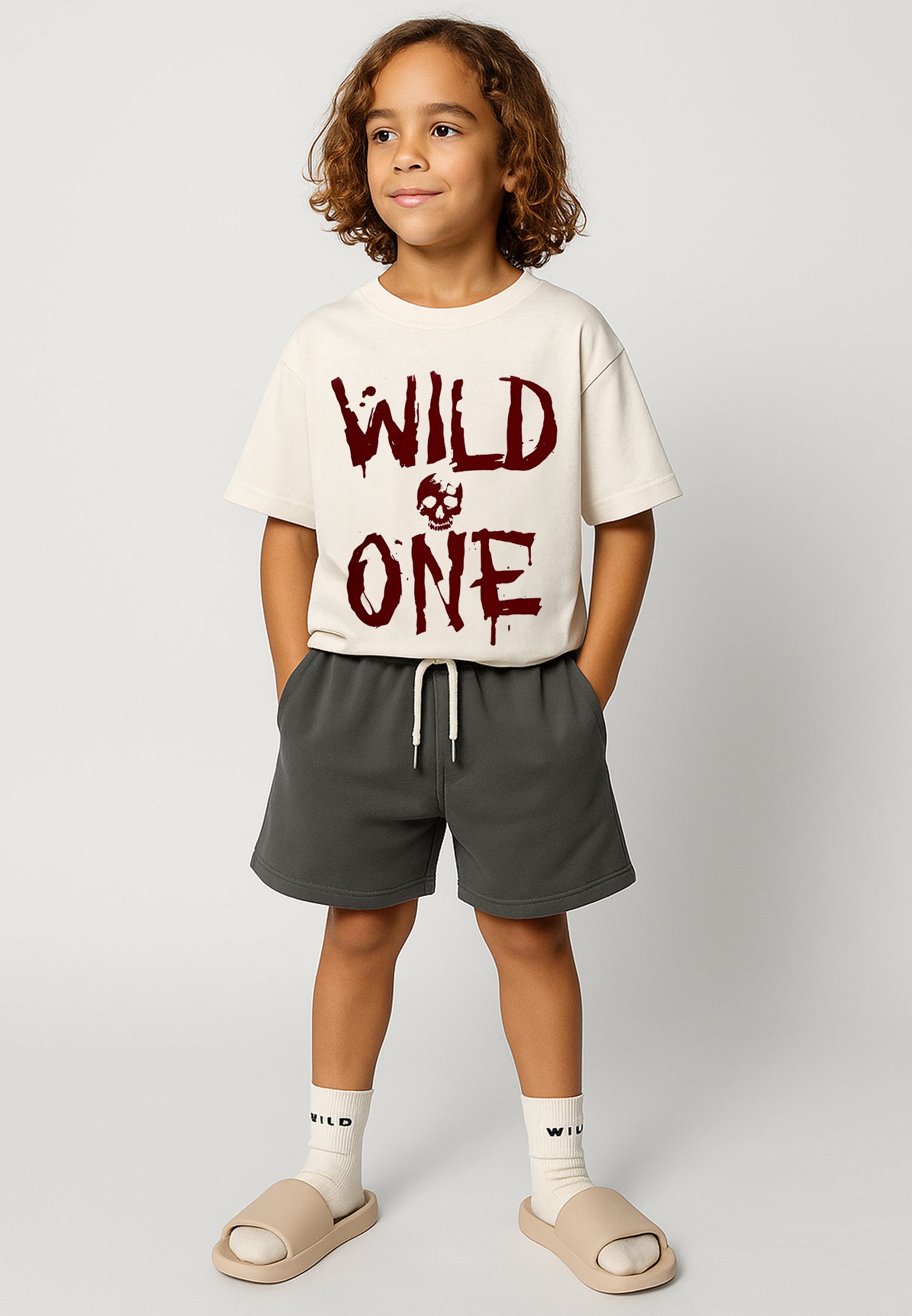 WILD ONE BOYS T-SHIRT OFF WHITE