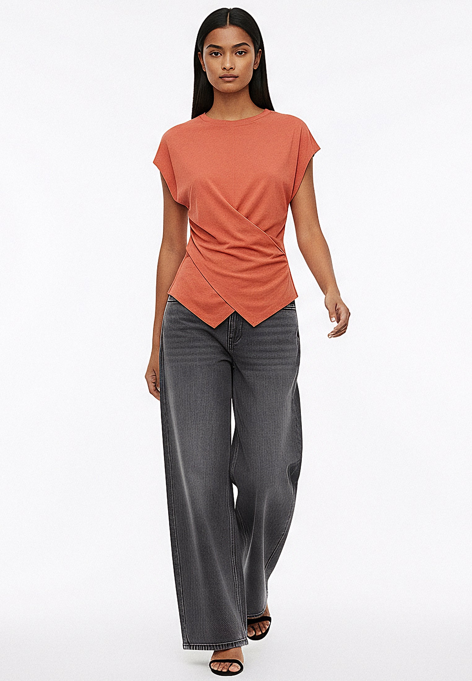 TIME TEE BURNT SIENNA