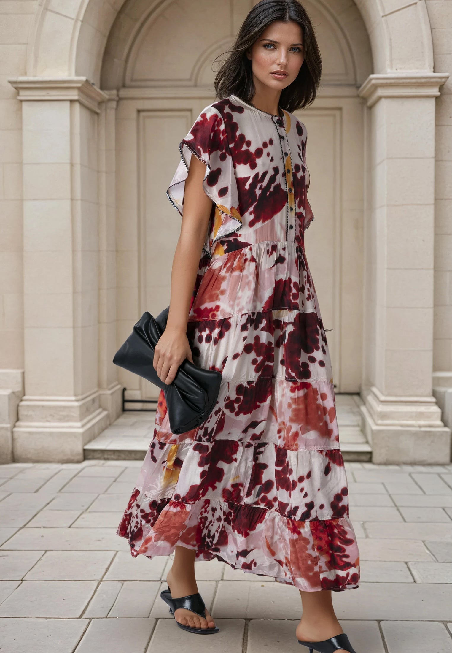 ARA MAXI DRESS ORCHID TERRACOTTA