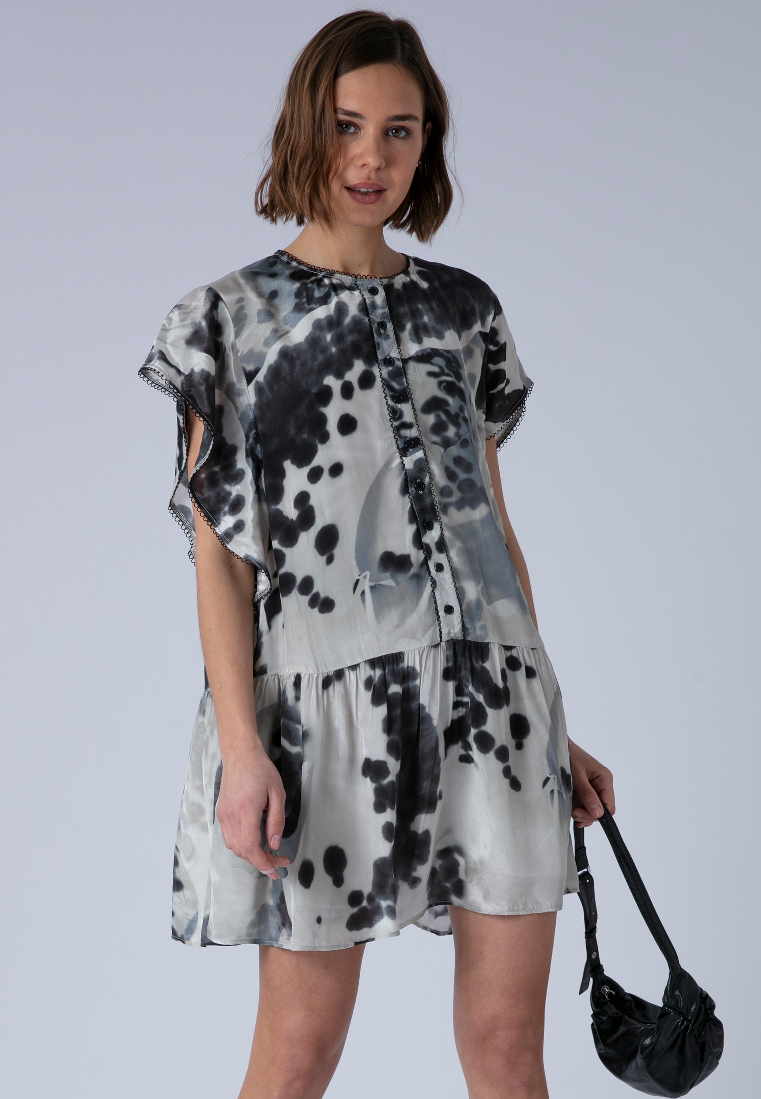 ARA TUNIC ORCHID BLACK