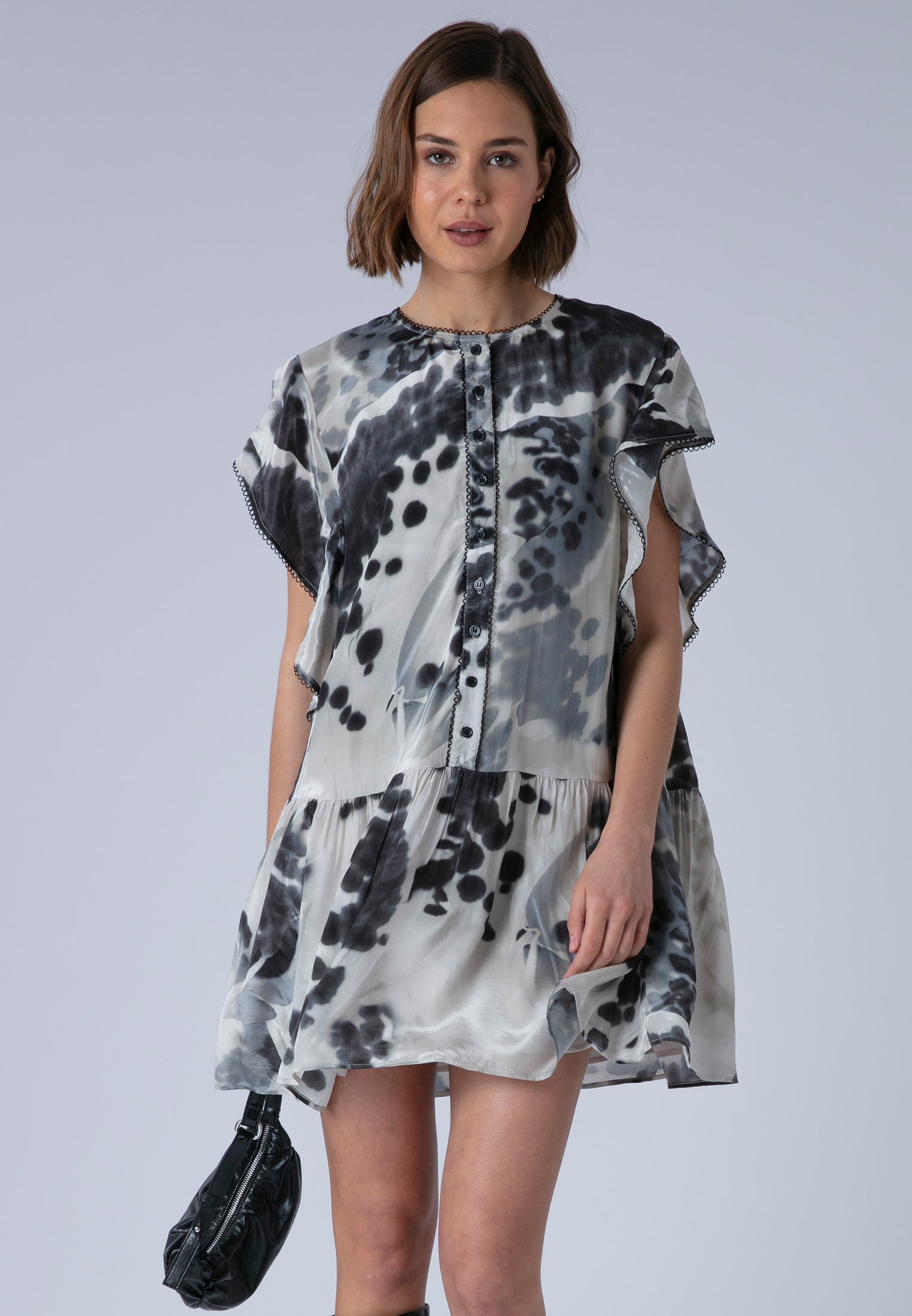 ARA TUNIC ORCHID BLACK