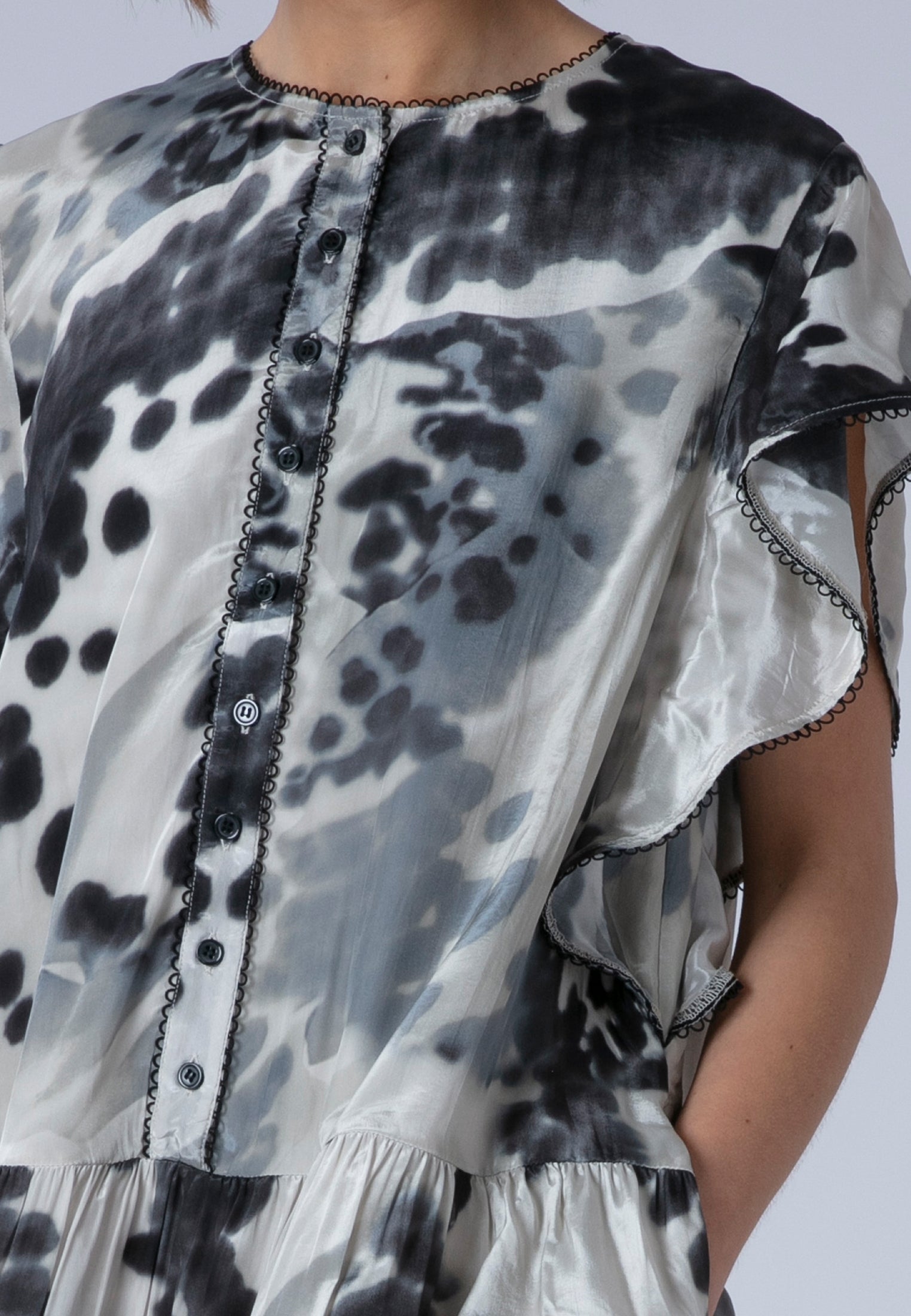 ARA TUNIC ORCHID BLACK