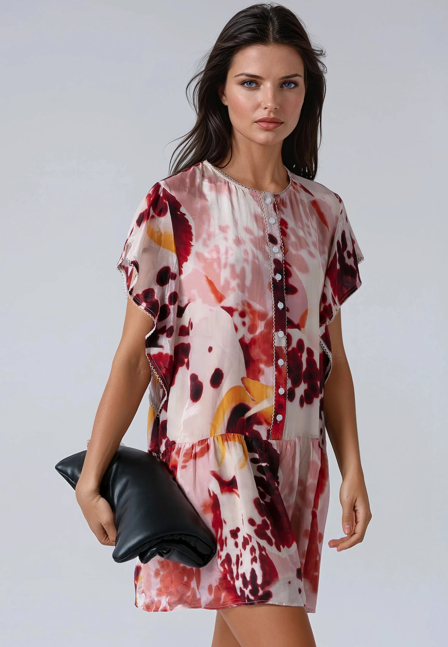 ARA TUNIC ORCHID TERRACOTTA