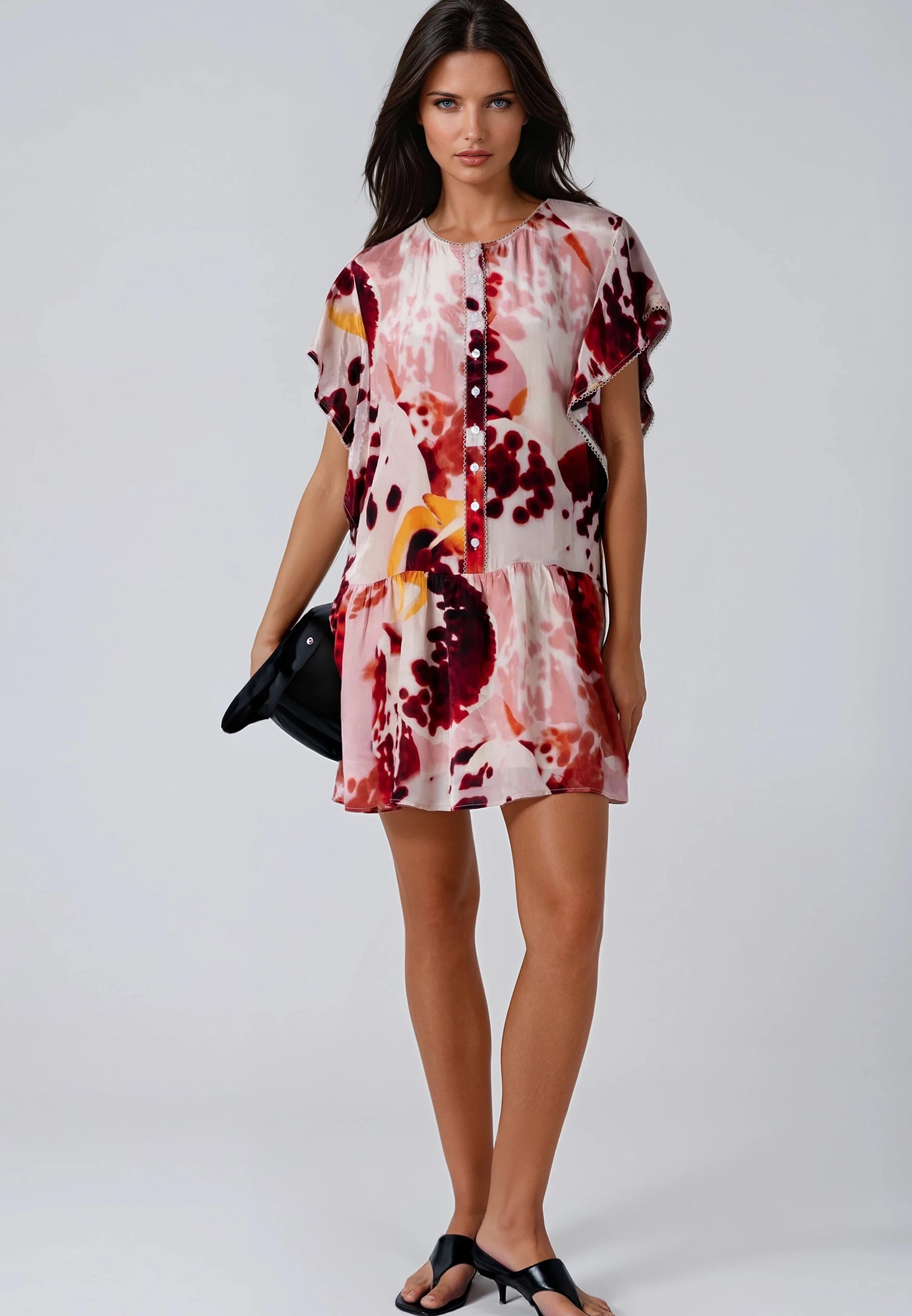 ARA TUNIC ORCHID TERRACOTTA