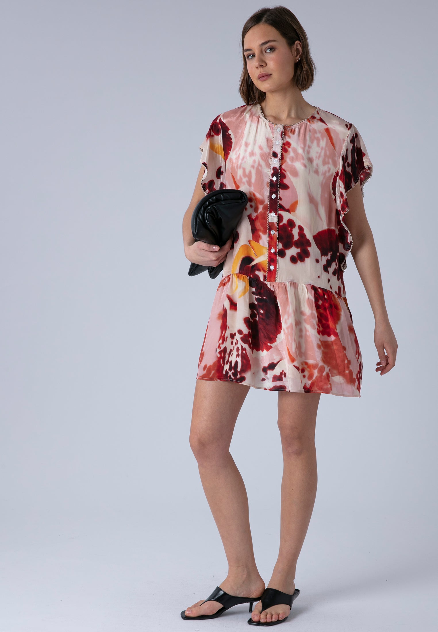 ARA TUNIC ORCHID TERRACOTTA