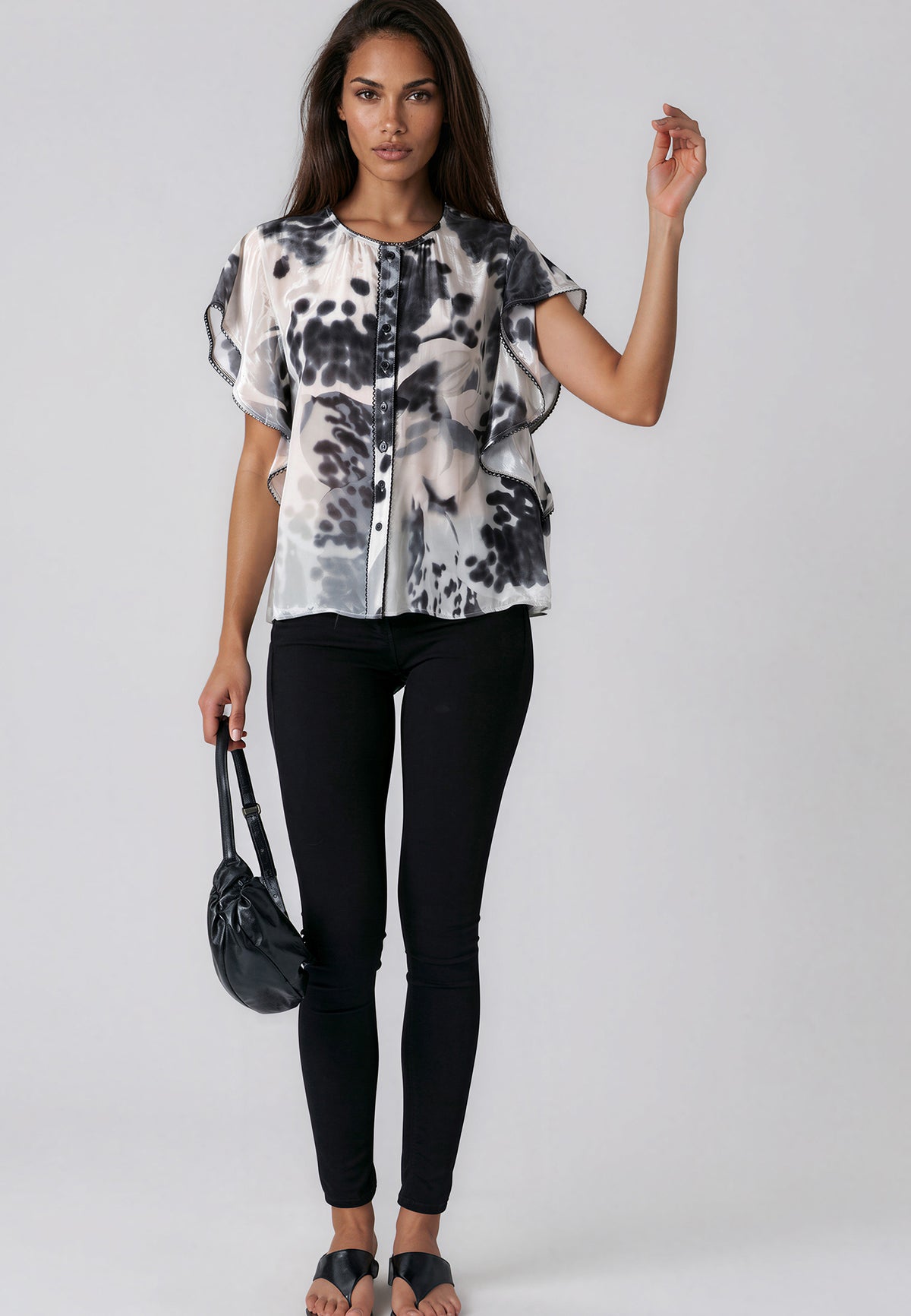 ARA TOP ORCHID BLACK