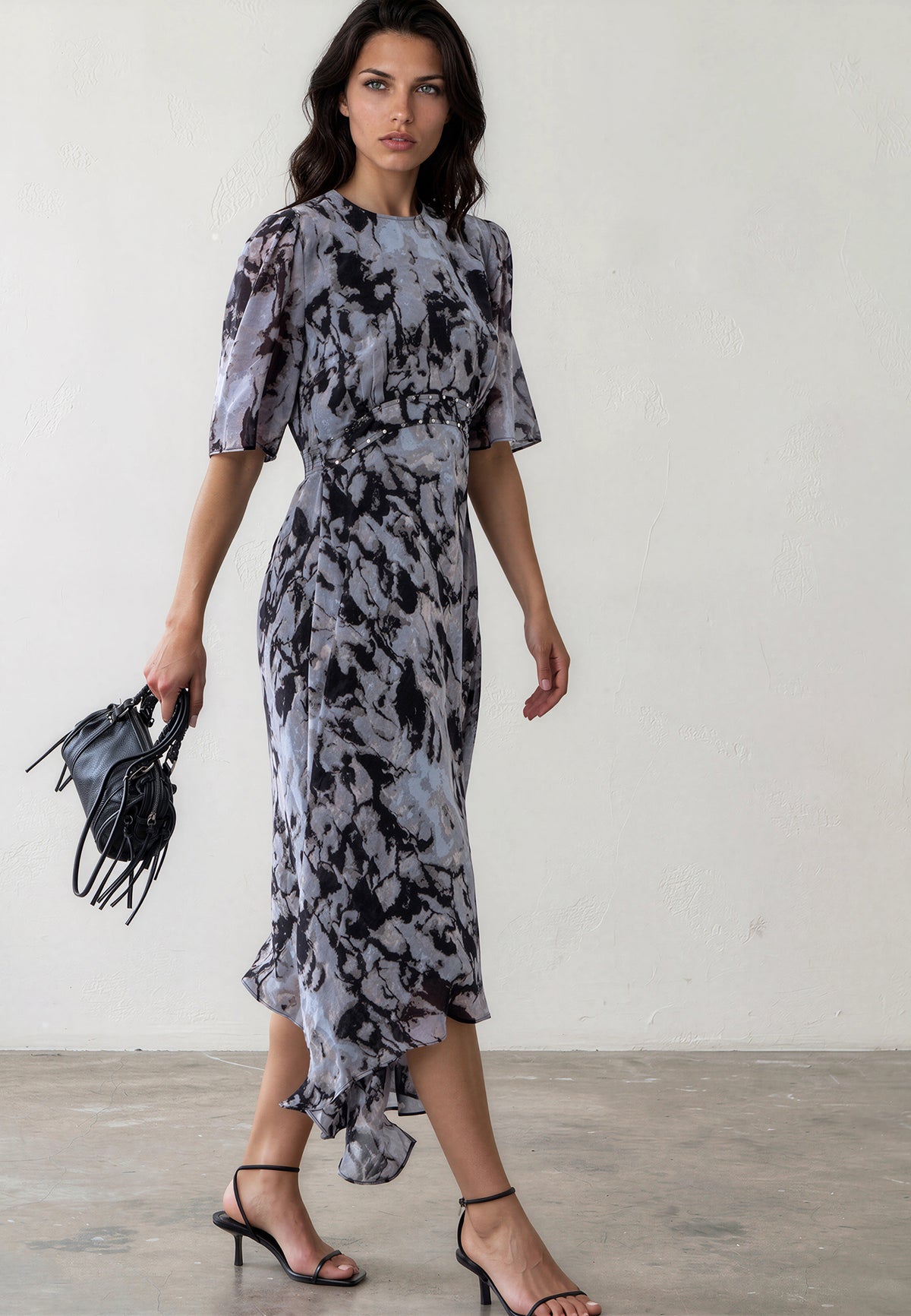 SOLSTICE TEA DRESS SOLVENT BRINDLE