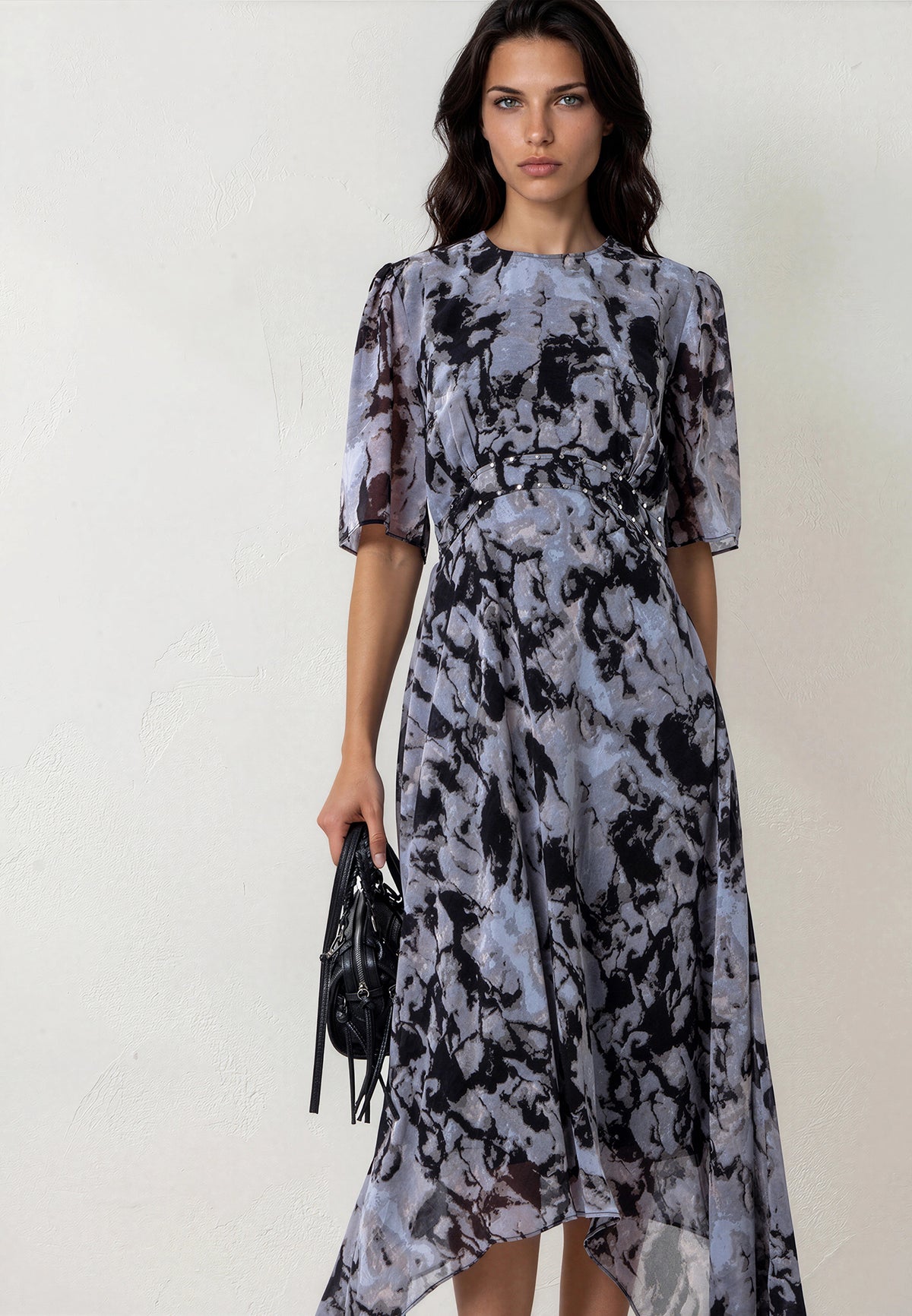 SOLSTICE TEA DRESS SOLVENT BRINDLE