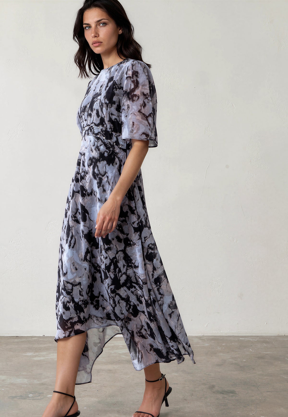 SOLSTICE TEA DRESS SOLVENT BRINDLE