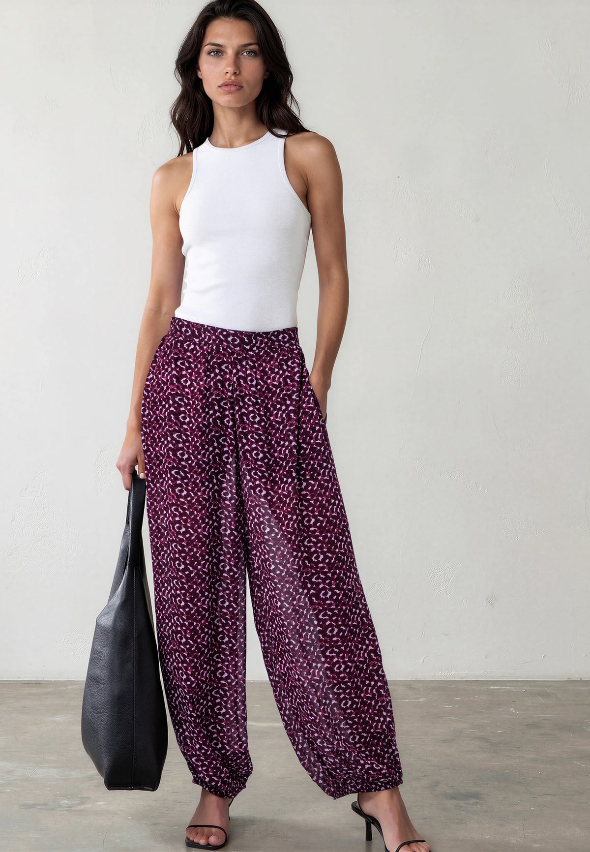 HELENA TROUSERS BLEND PORT POLKADOT