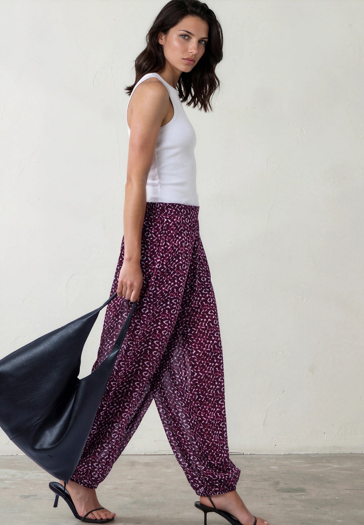 HELENA TROUSERS BLEND PORT POLKADOT