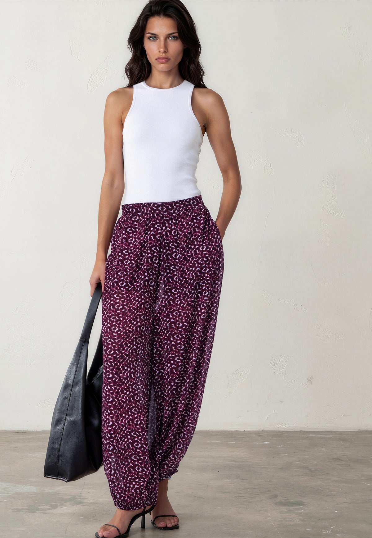 HELENA TROUSERS BLEND PORT POLKADOT