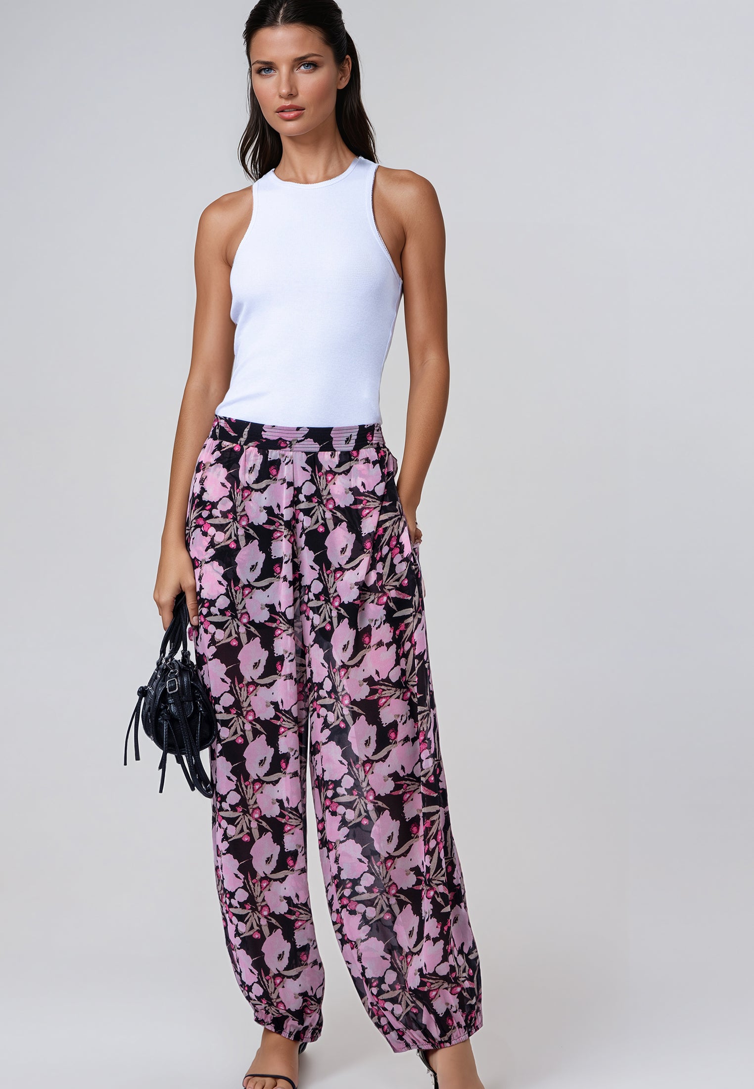 HELENA TROUSERS PRIME PINK FLORAL