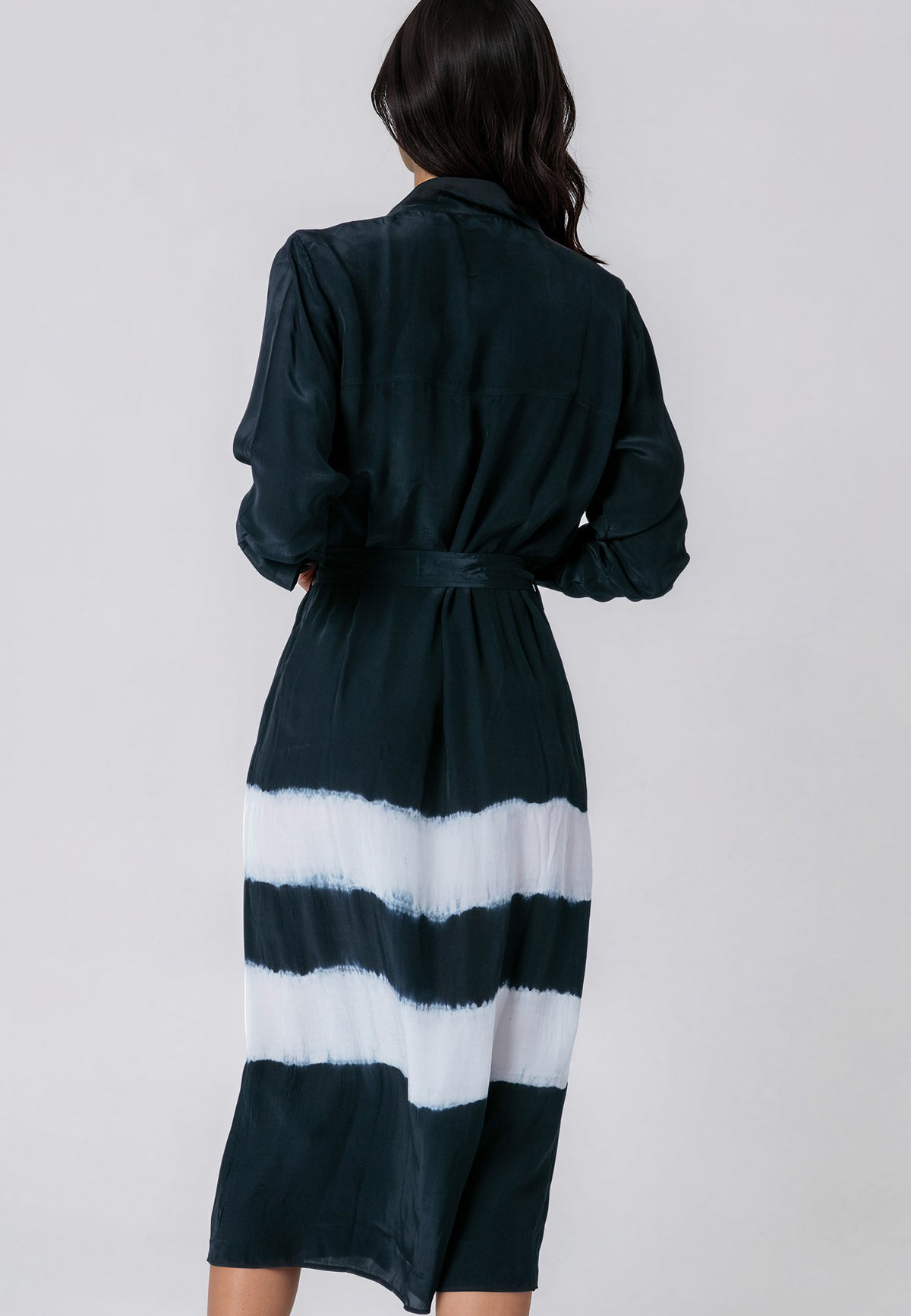 TORY SHIRTDRESS TIE DYE BLACK & WHITE