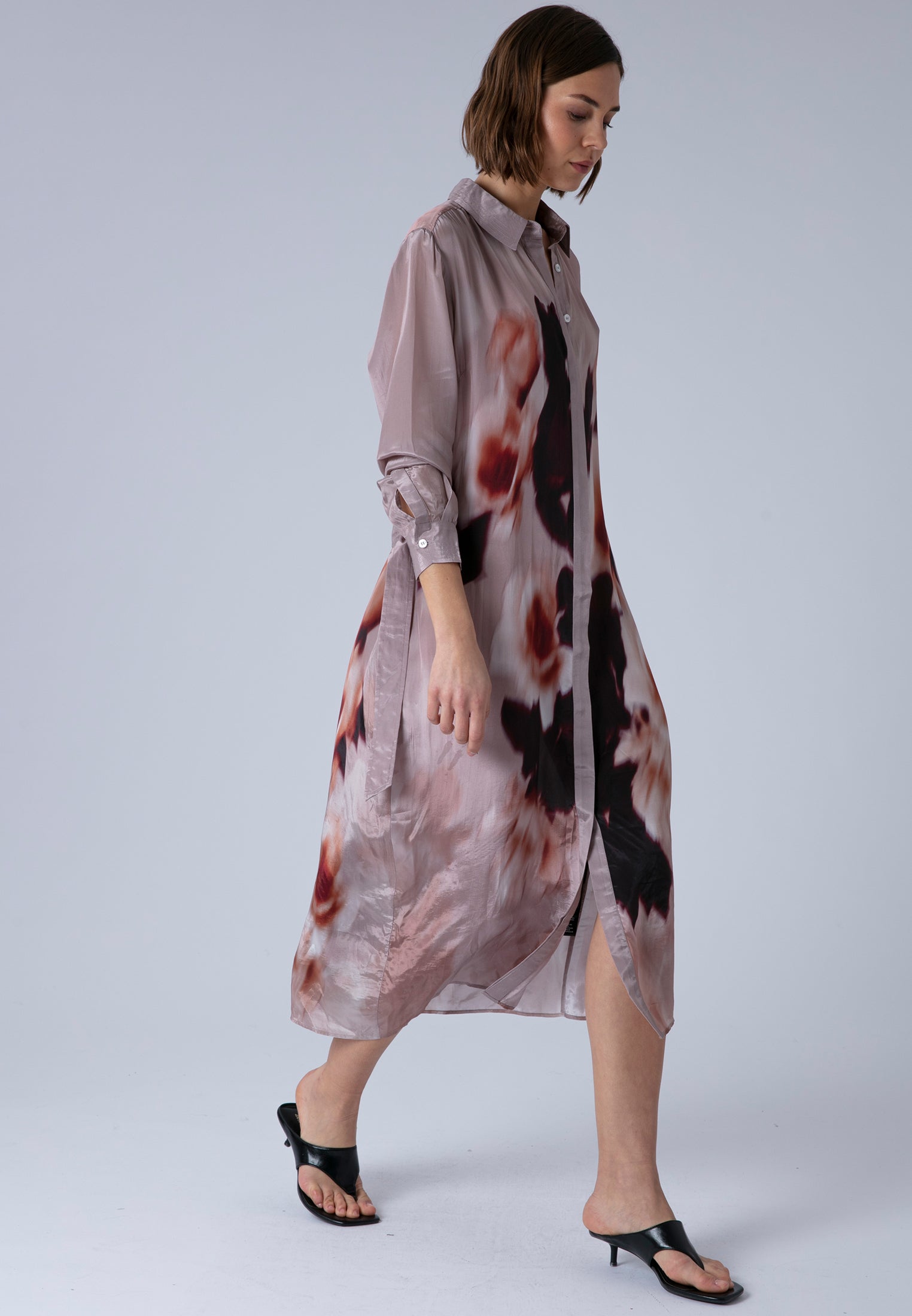 TORY SHIRTDRESS BLUR ASHES