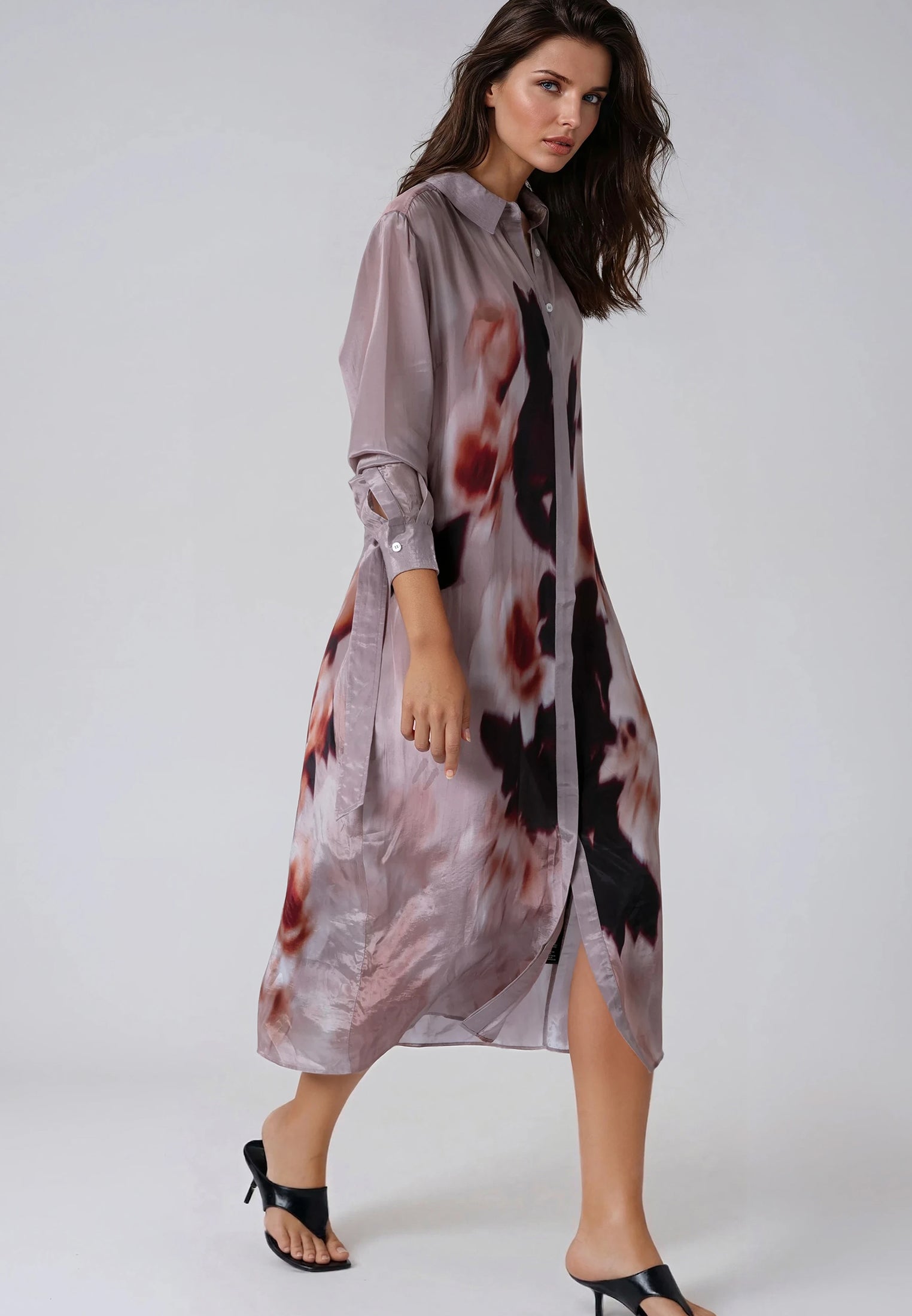 TORY SHIRTDRESS BLUR ASHES