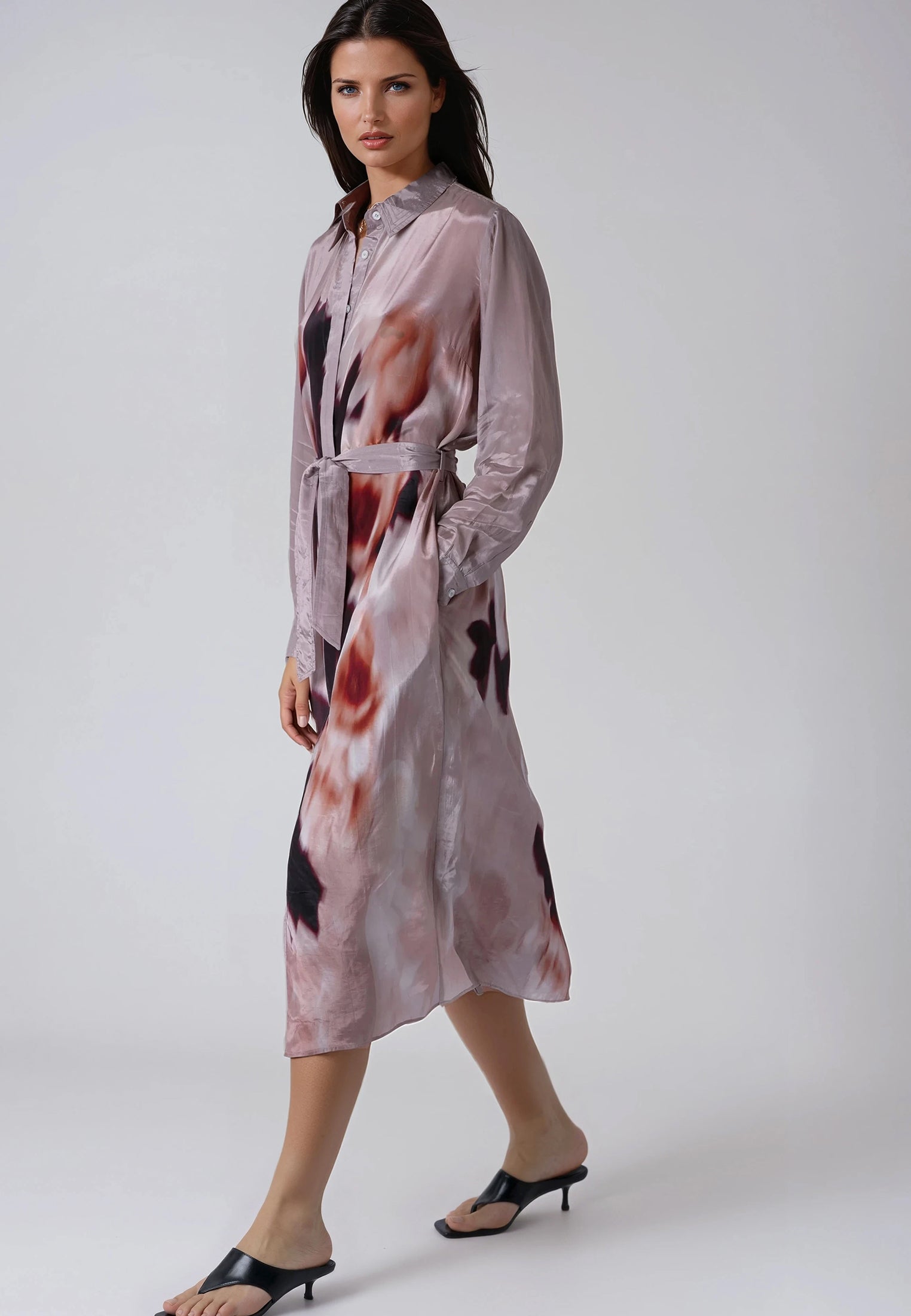 TORY SHIRTDRESS BLUR ASHES