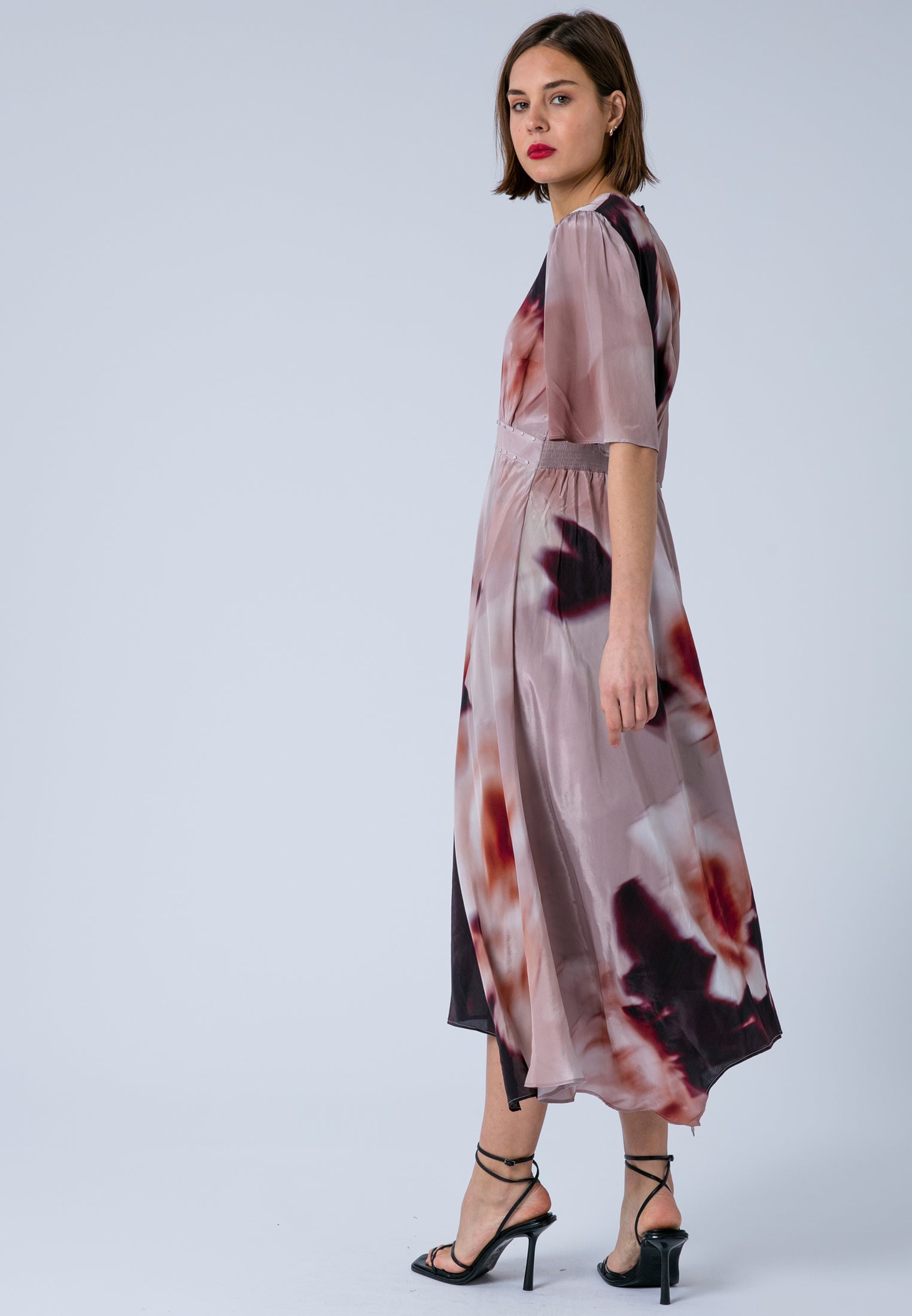 TORY TEA DRESS BLUR ASHES