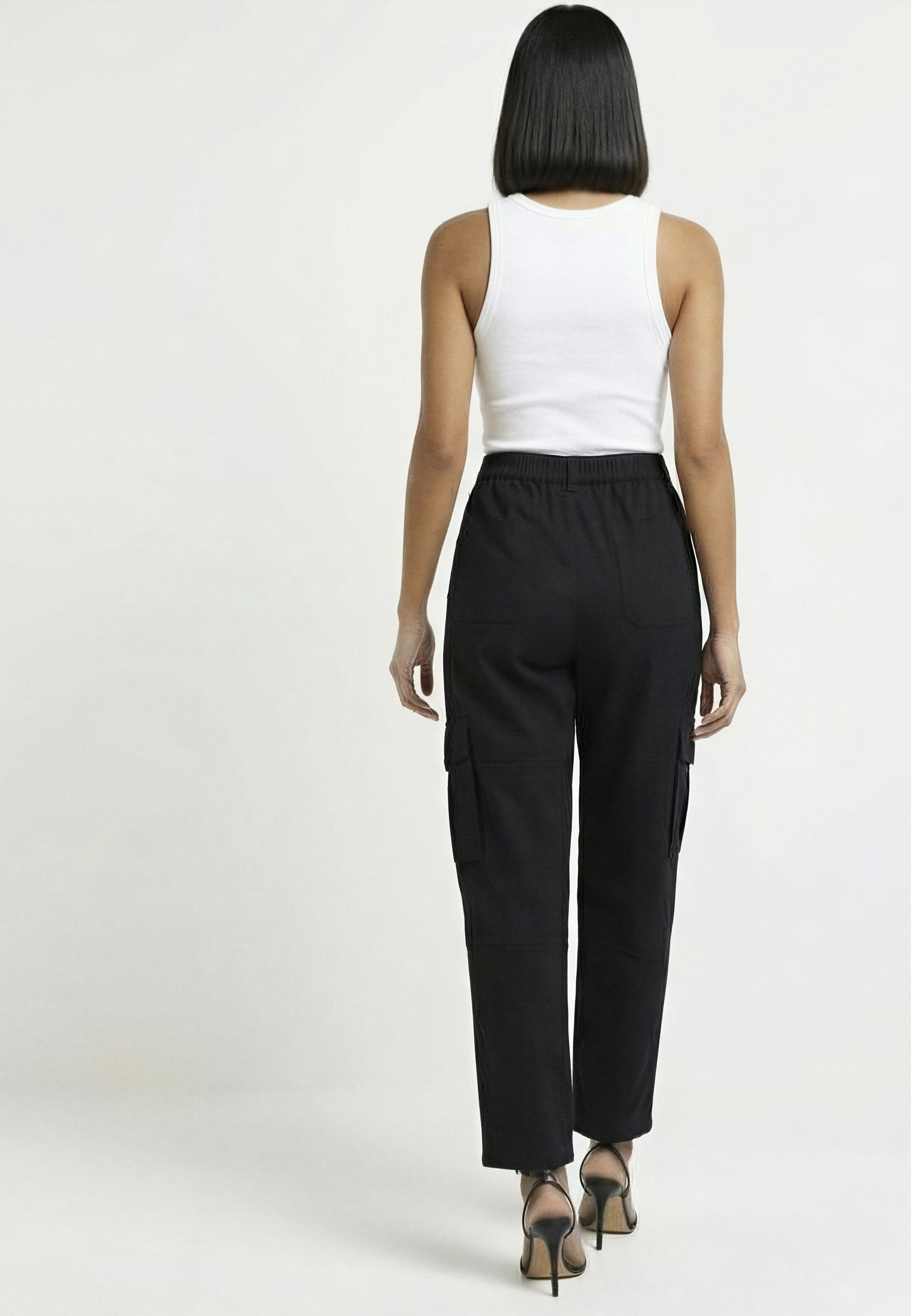 RAY BLACK CARGO TROUSERS