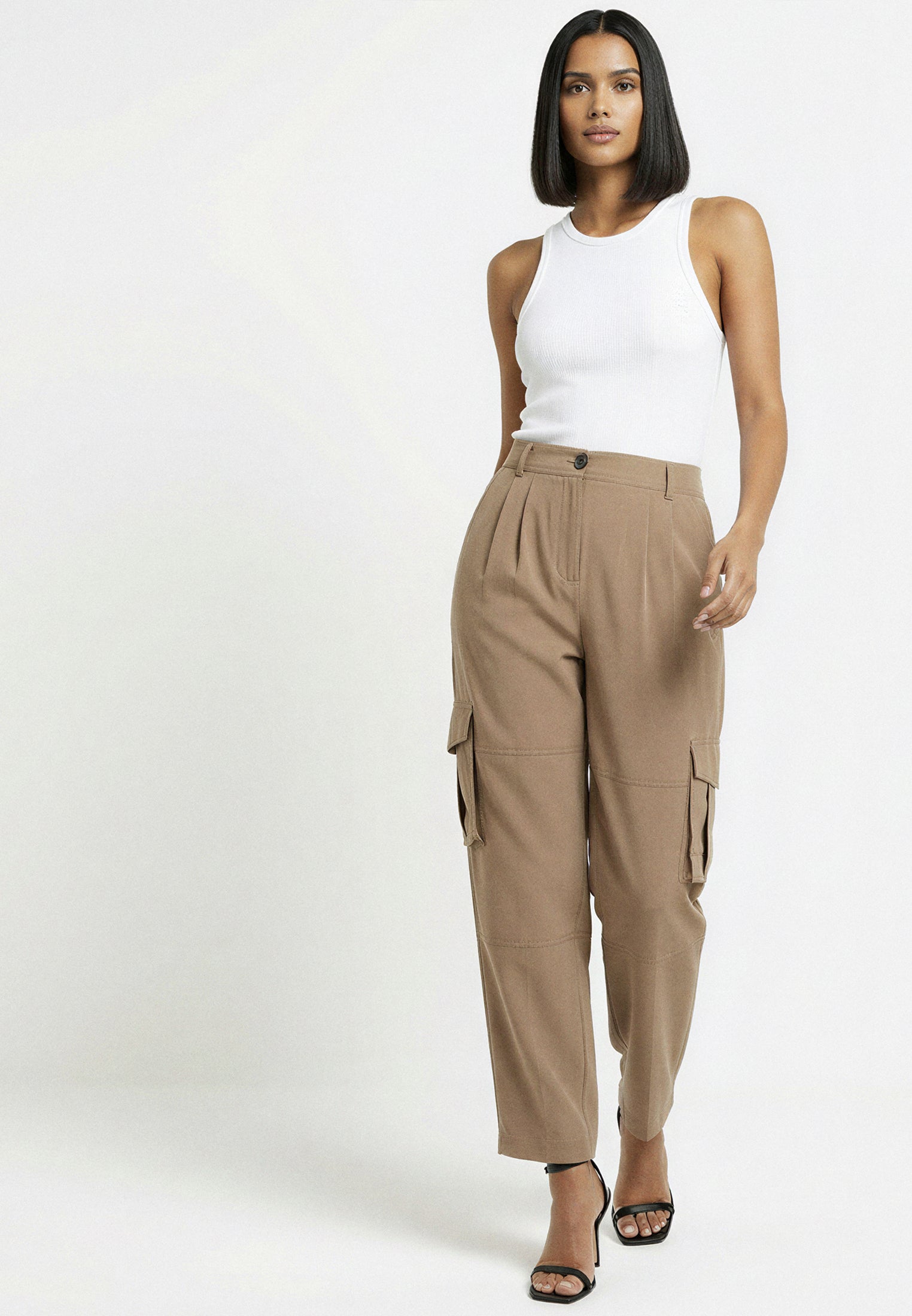 RAY BROWN CARGO TROUSERS