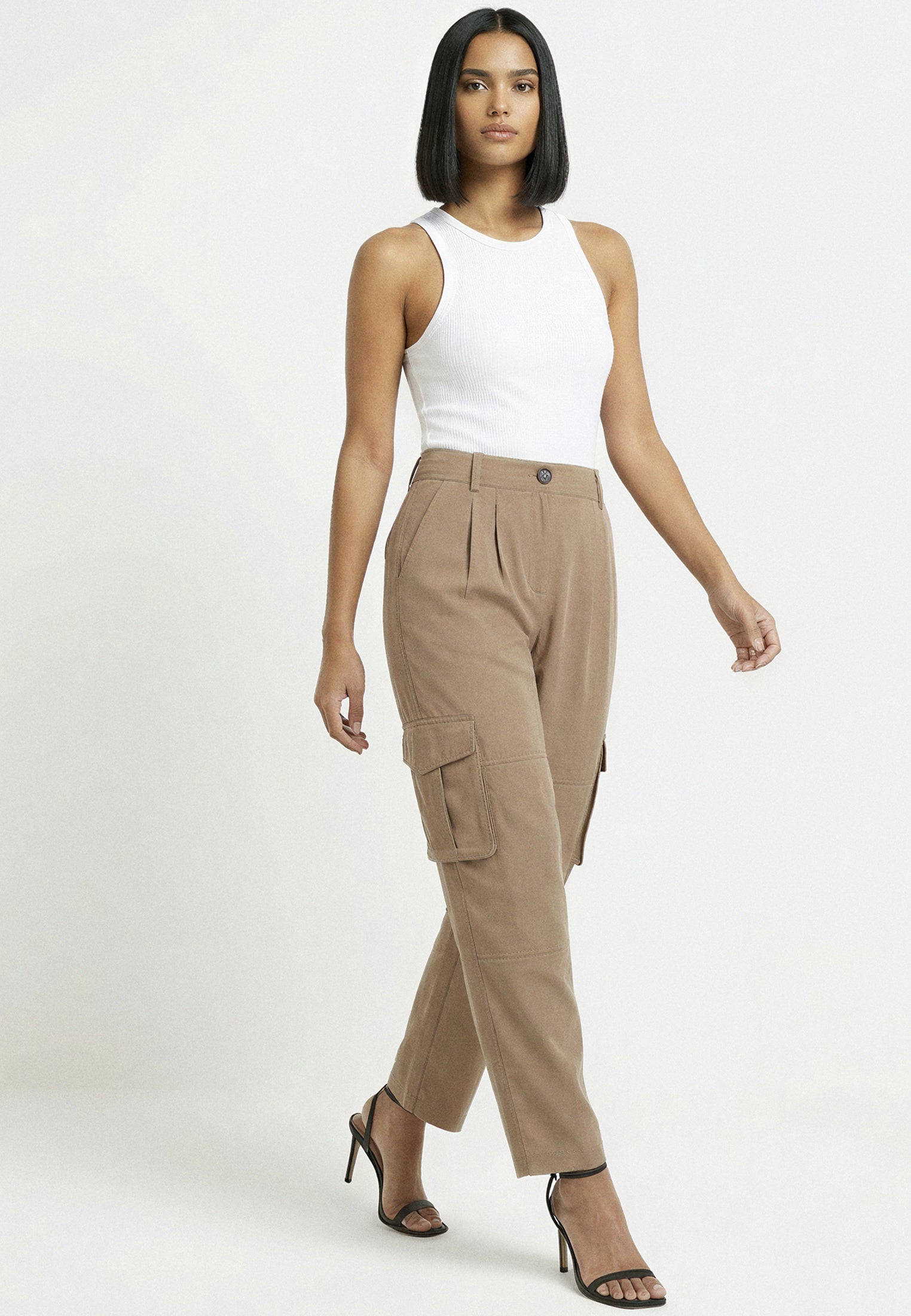 RAY BROWN CARGO TROUSERS