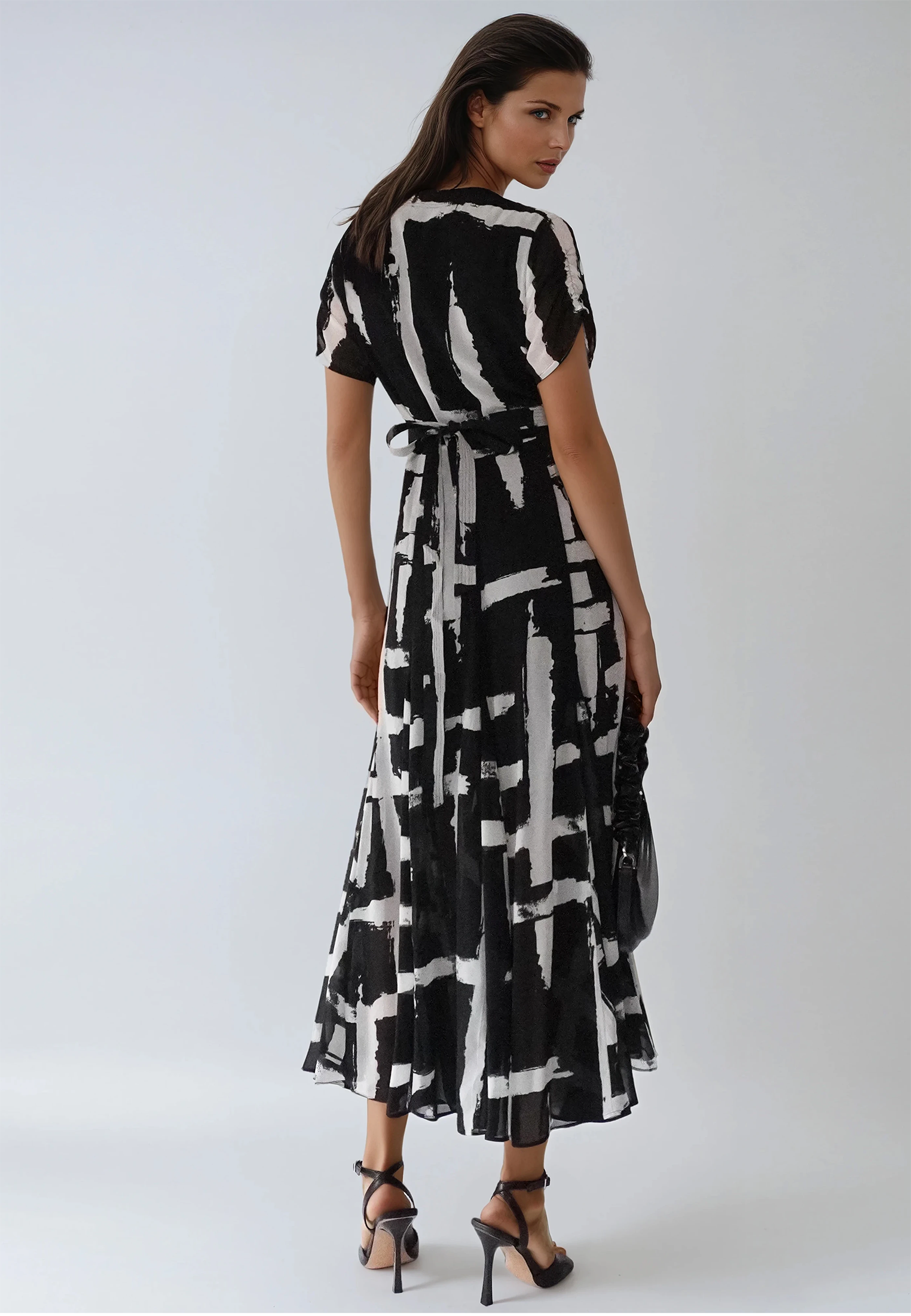 SOLSTICE MAXI DRESS SELVAGE BLACK