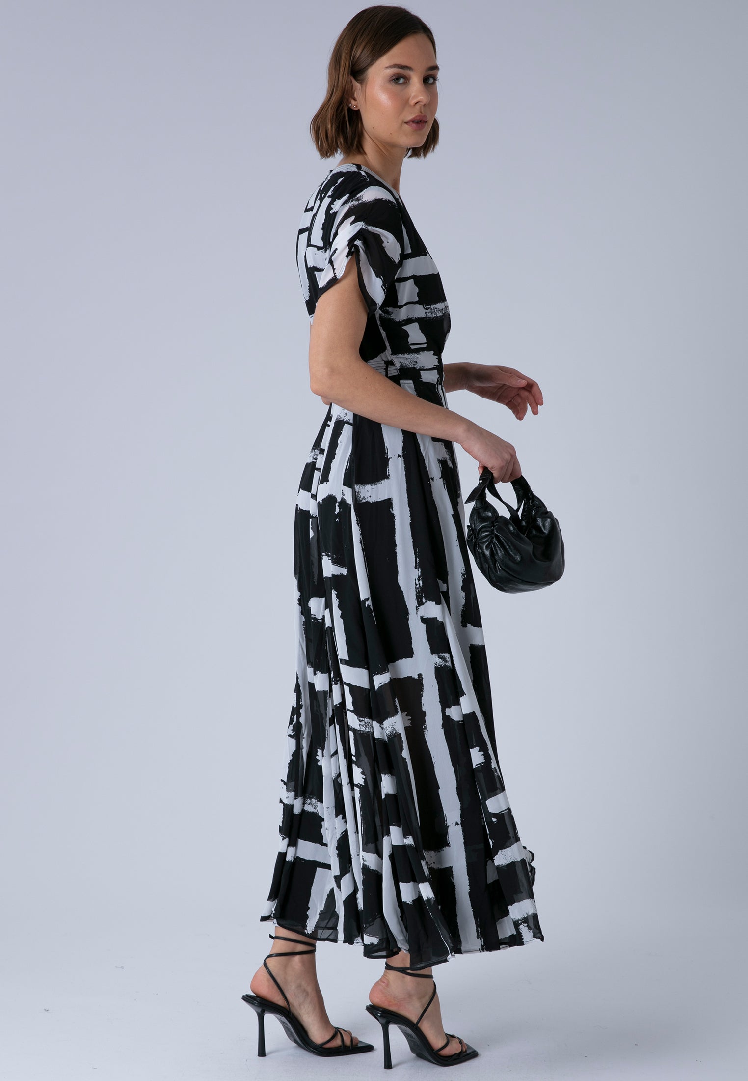 SOLSTICE MAXI DRESS SELVAGE BLACK