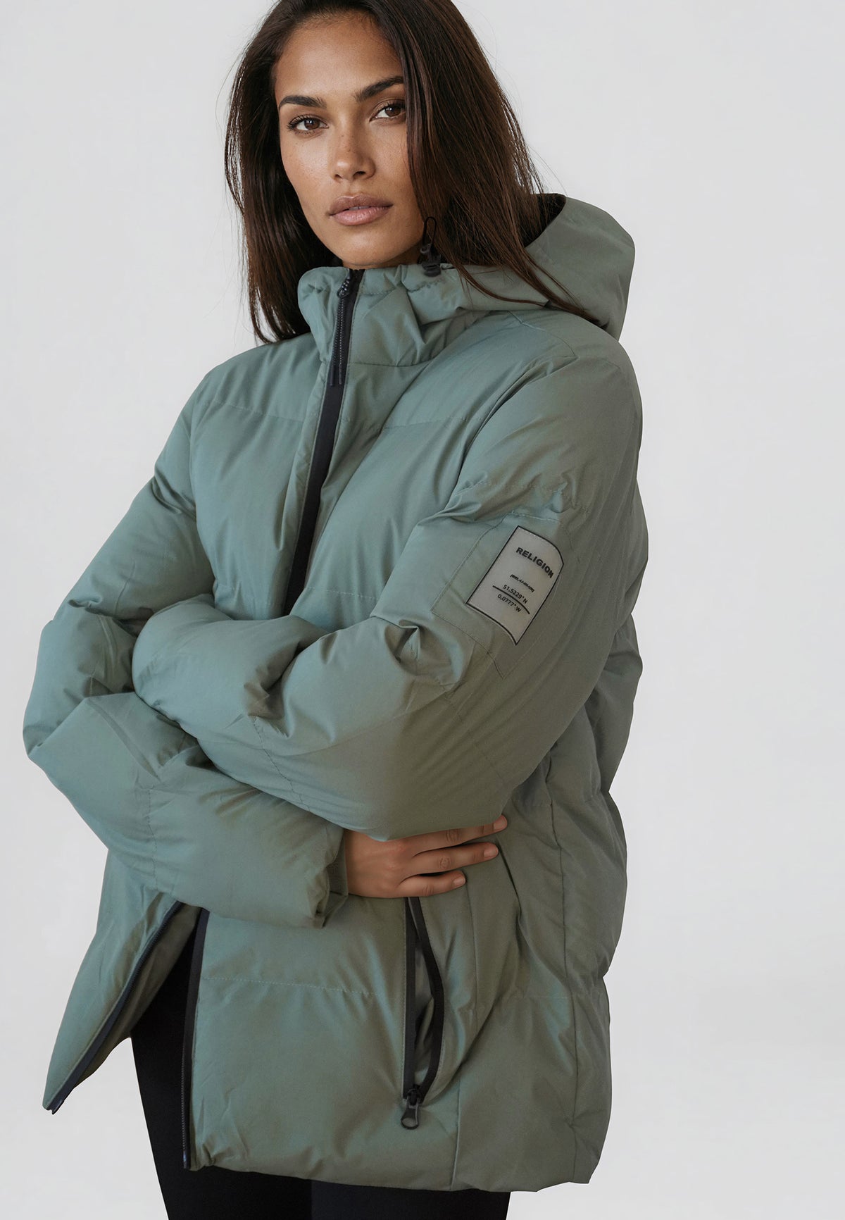 GREEN PERFORMANCE PUFFER JACKET