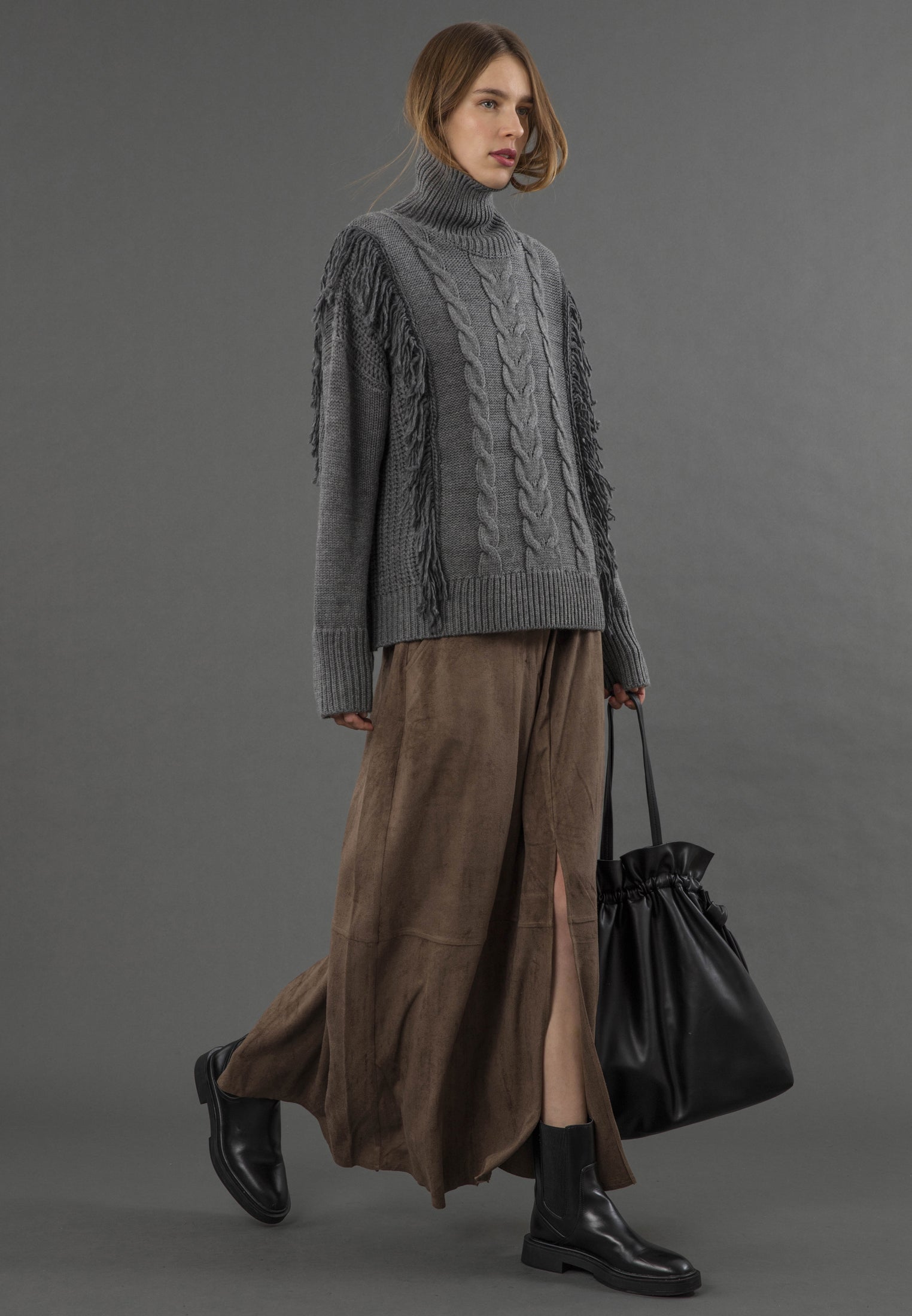 JAMIE JUMPER CHARCOAL