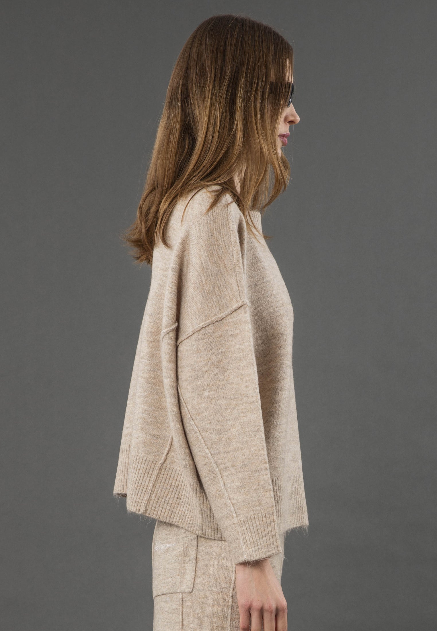 KNIT JUMPER BEIGE