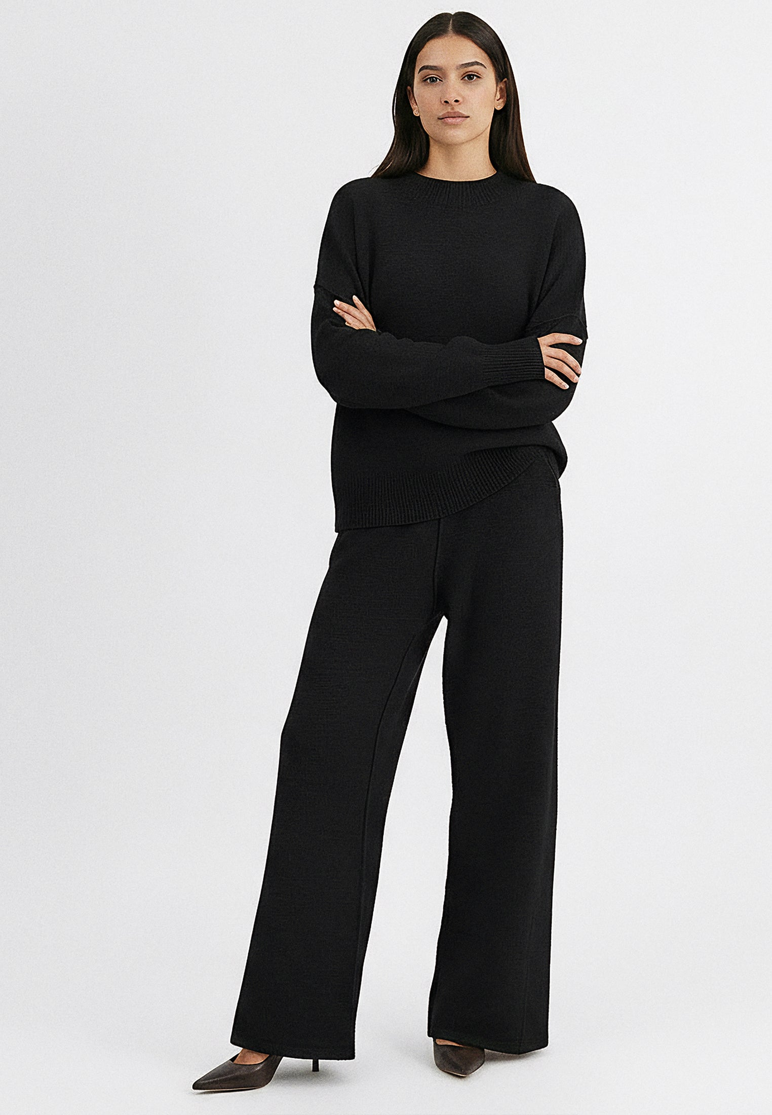 KNIT JUMPER BLACK