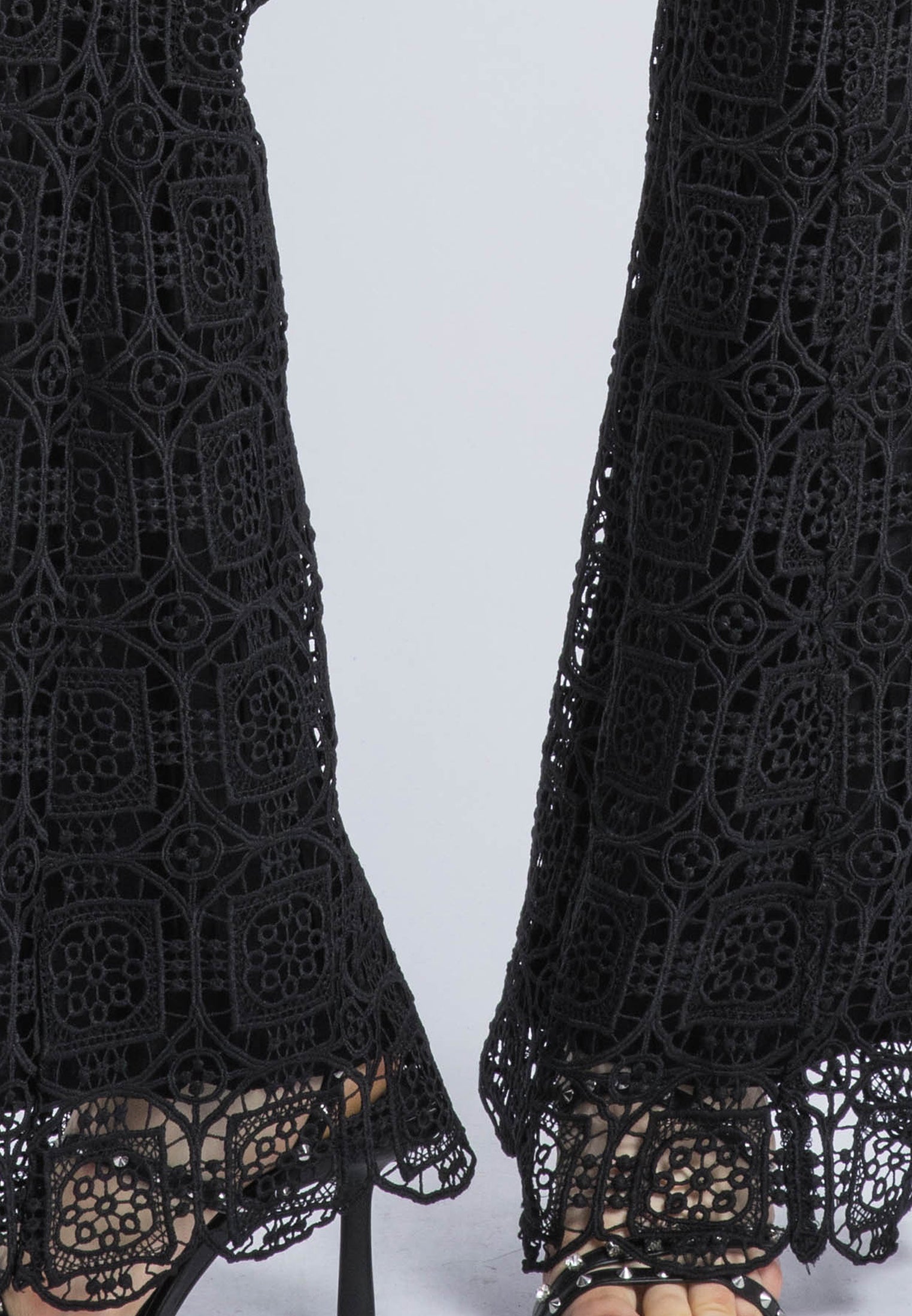 LILY LACE TROUSERS BLACK