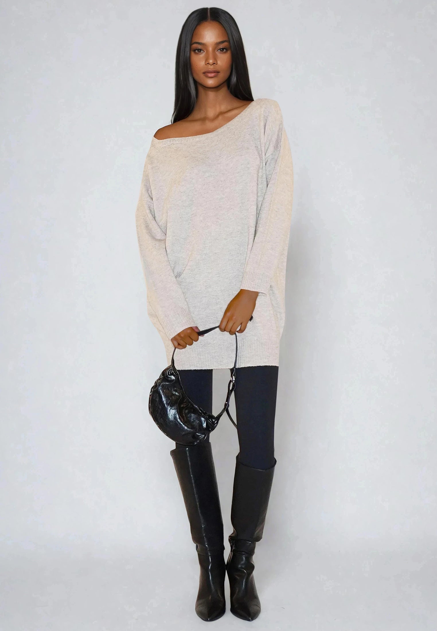 NEBULA DRESS BEIGE