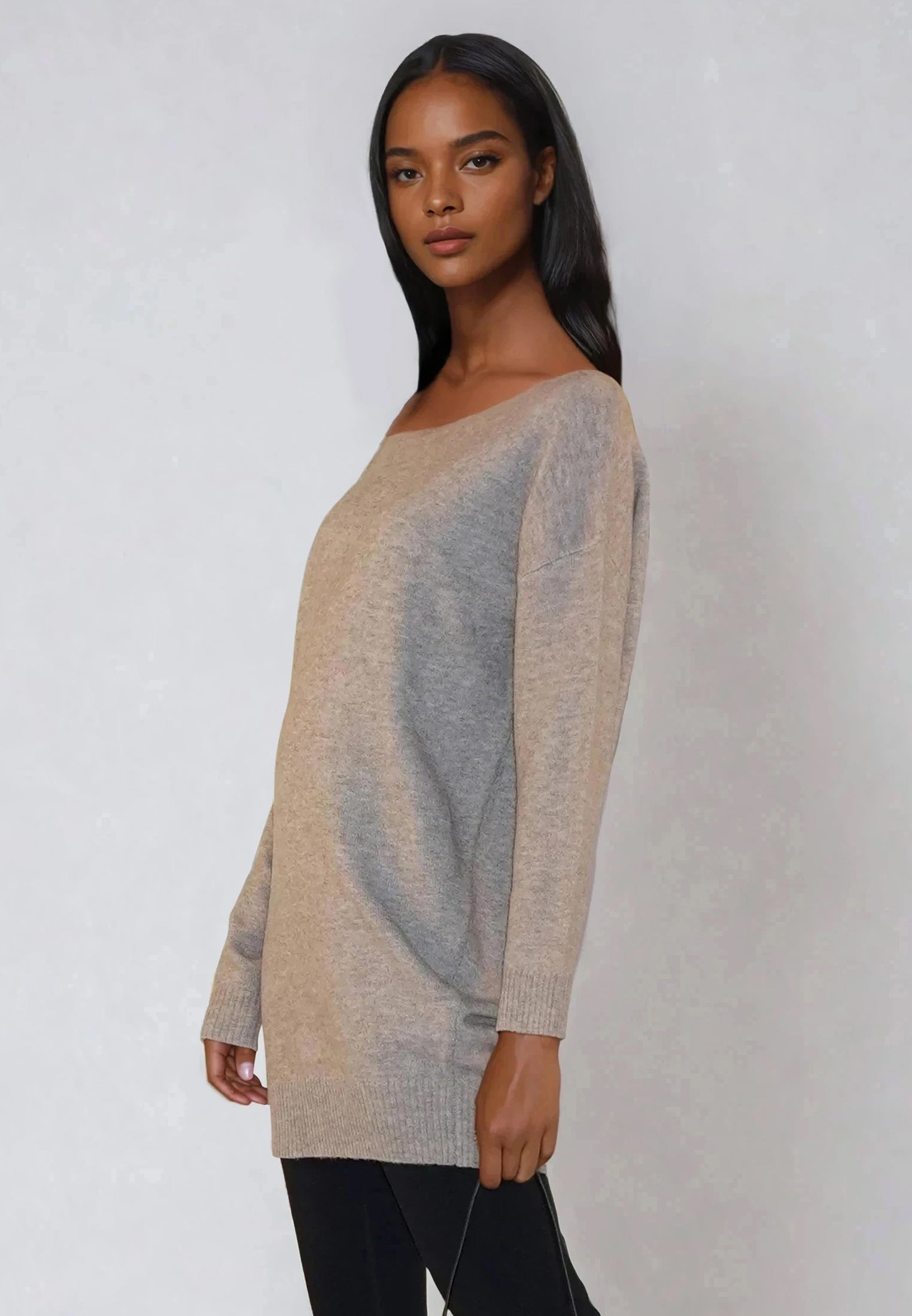 NEBULA DRESS BEIGE