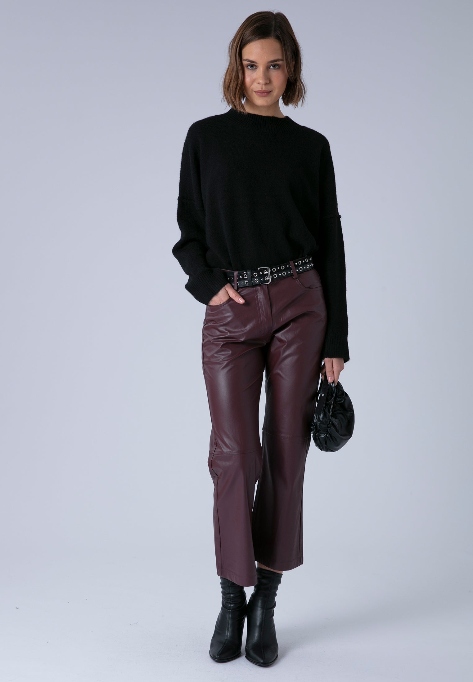 NEBULA TROUSERS OXBLOOD