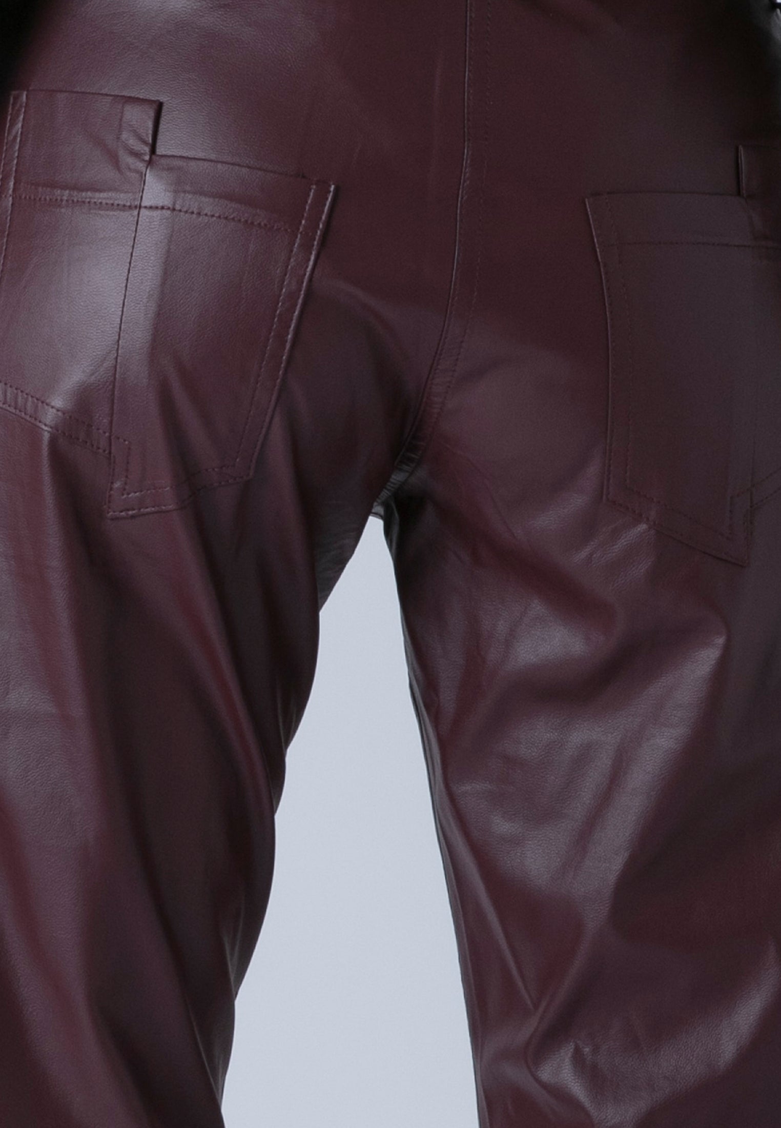 NEBULA TROUSERS OXBLOOD