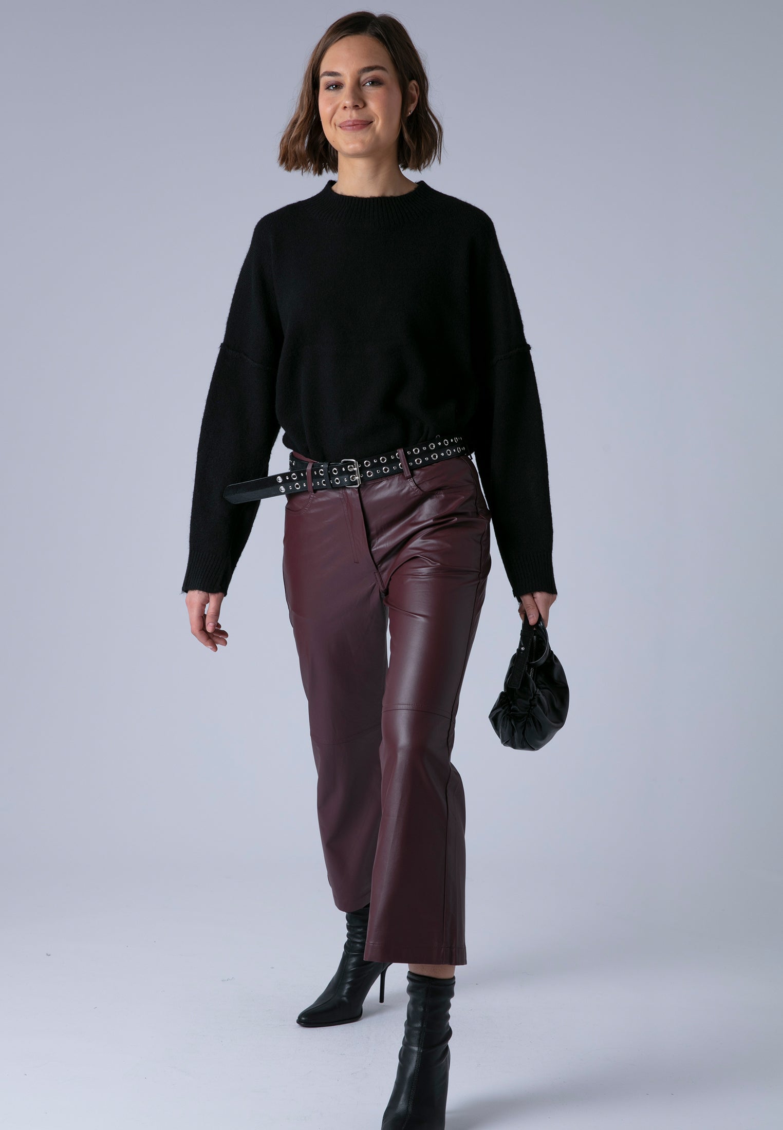 NEBULA TROUSERS OXBLOOD