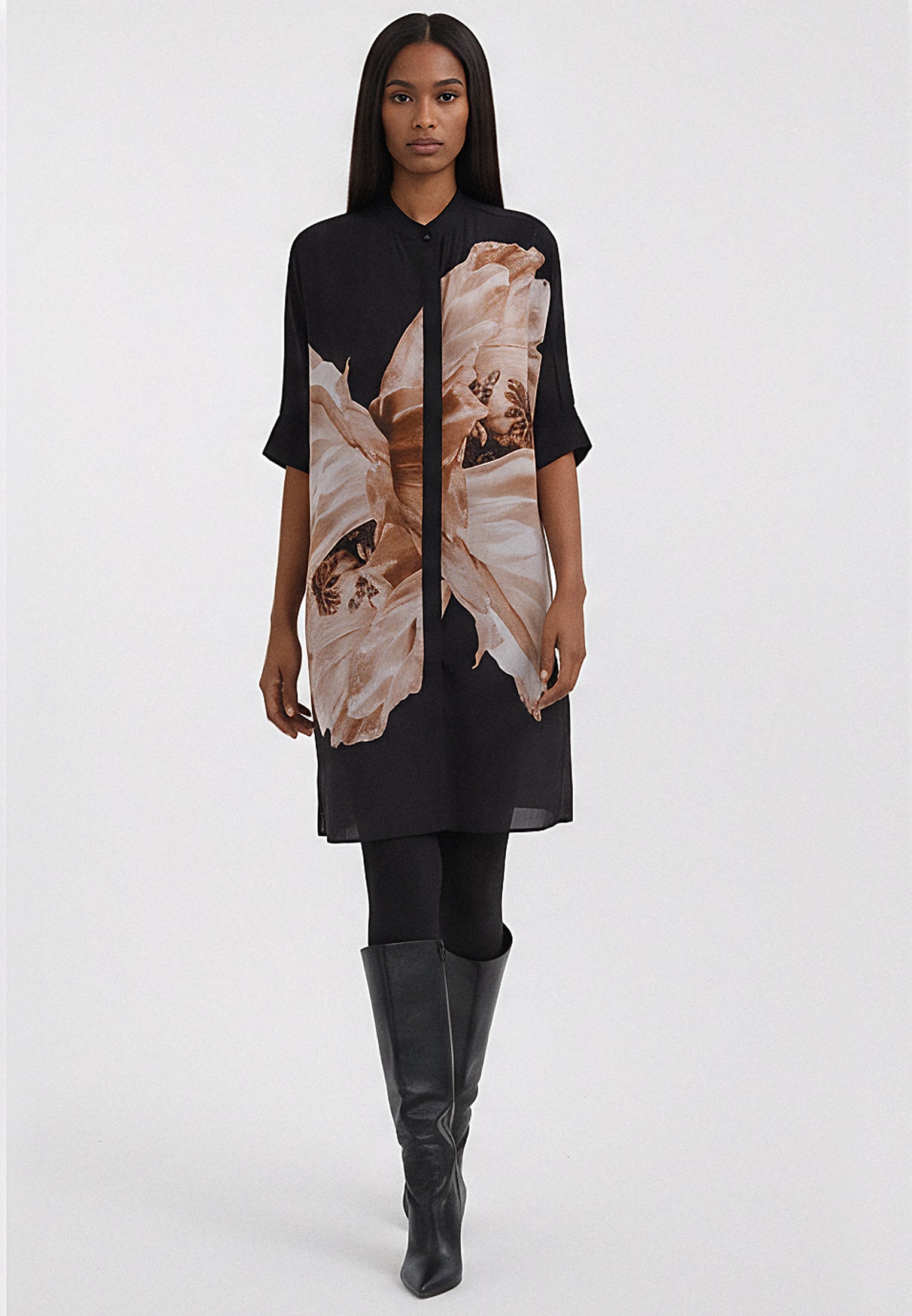 TWIST TUNIC CHARM SEPIA