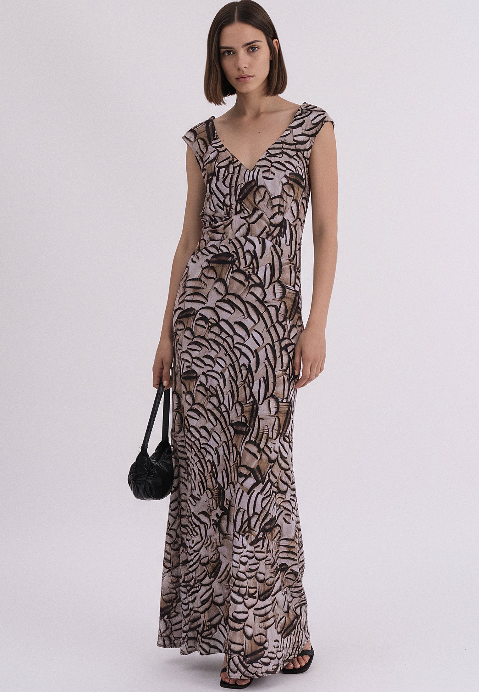 DAWN MAXI DRESS PLUME PRINT