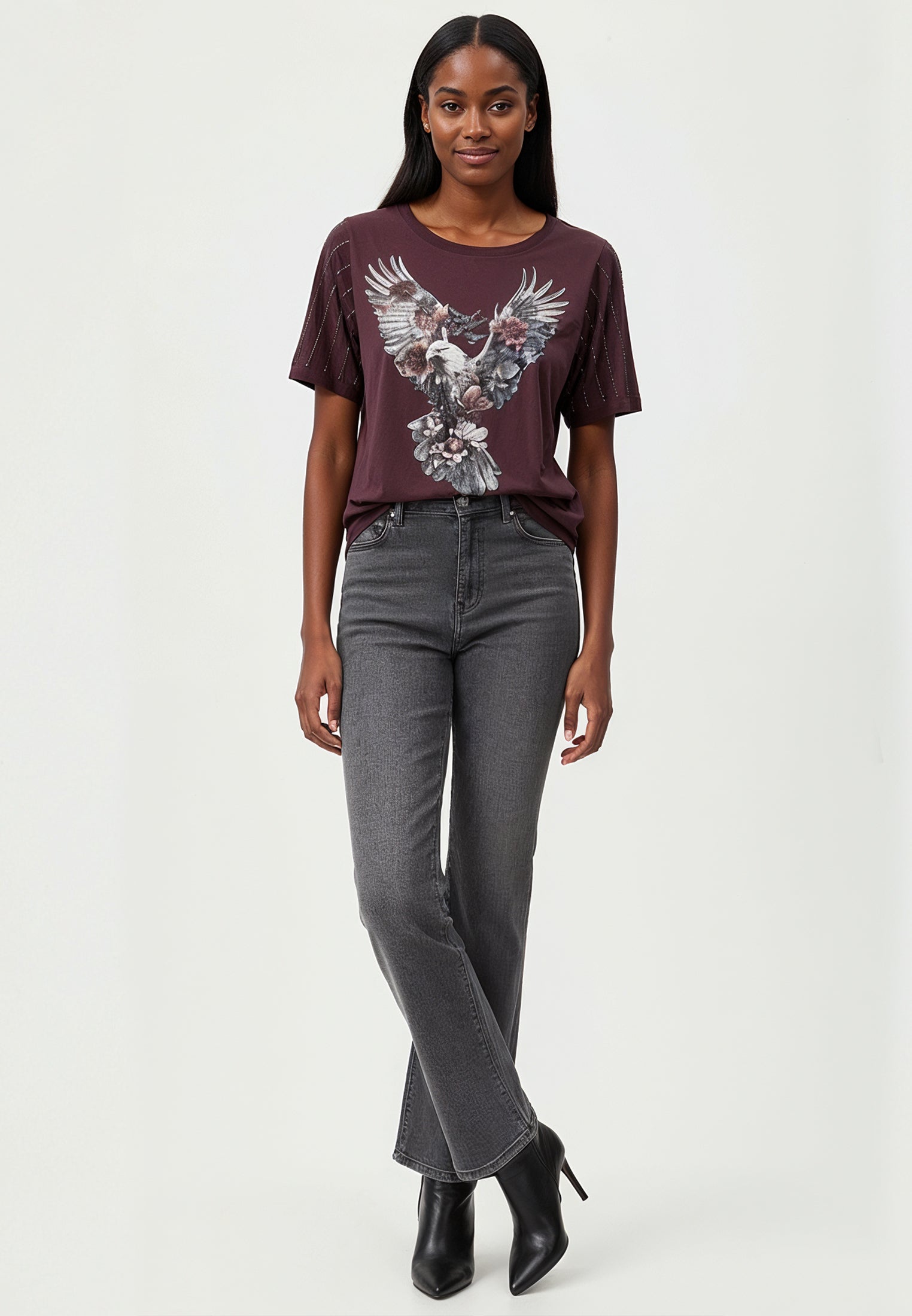 EAGLE T-SHIRT MAUVE WINE