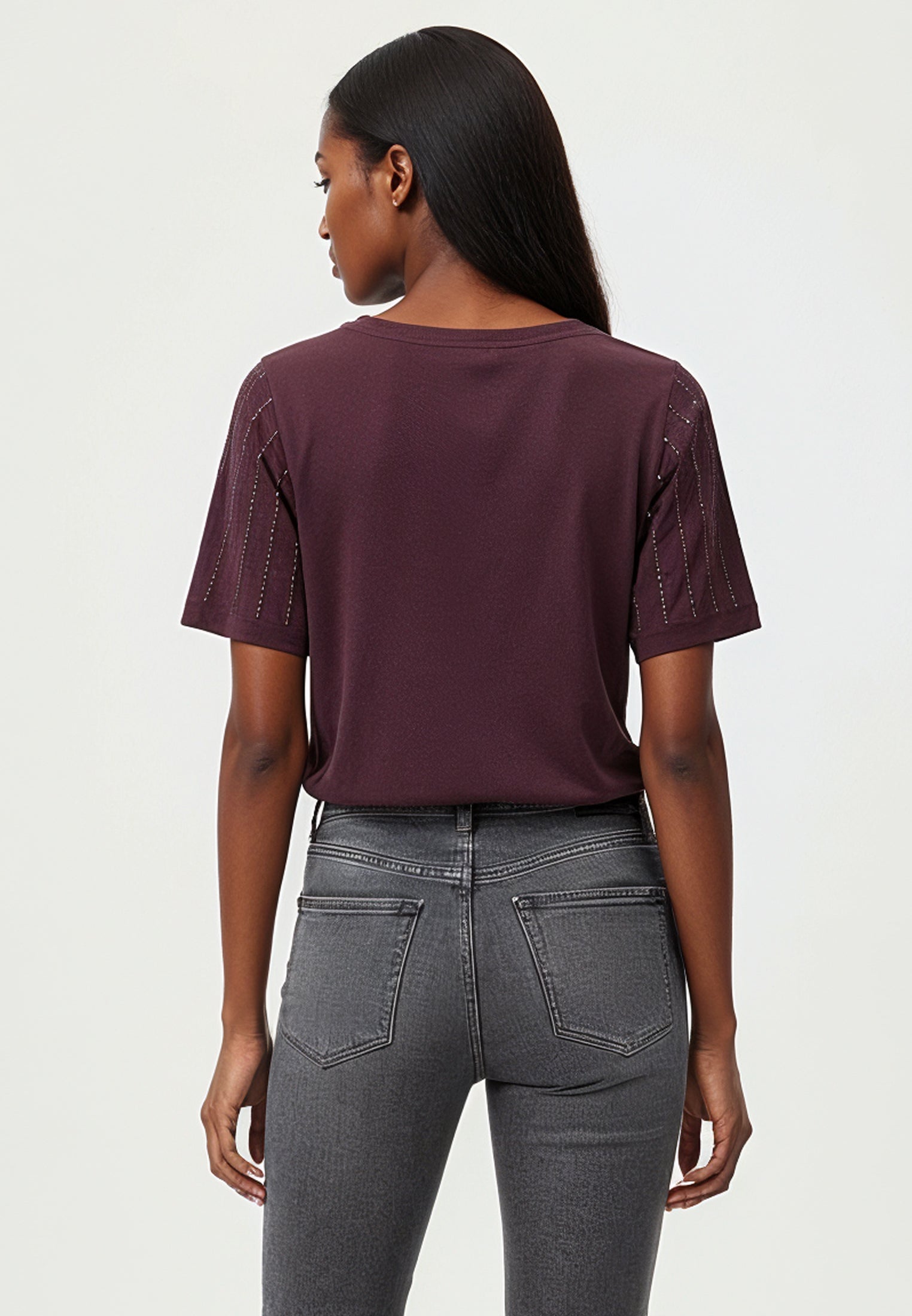 EAGLE T-SHIRT MAUVE WINE