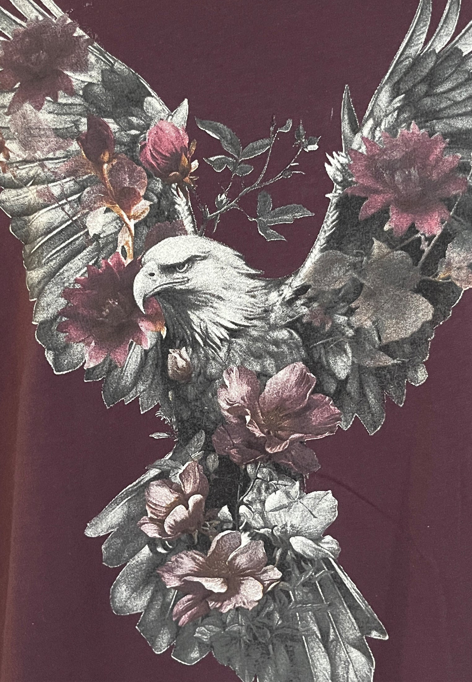 EAGLE T-SHIRT MAUVE WINE