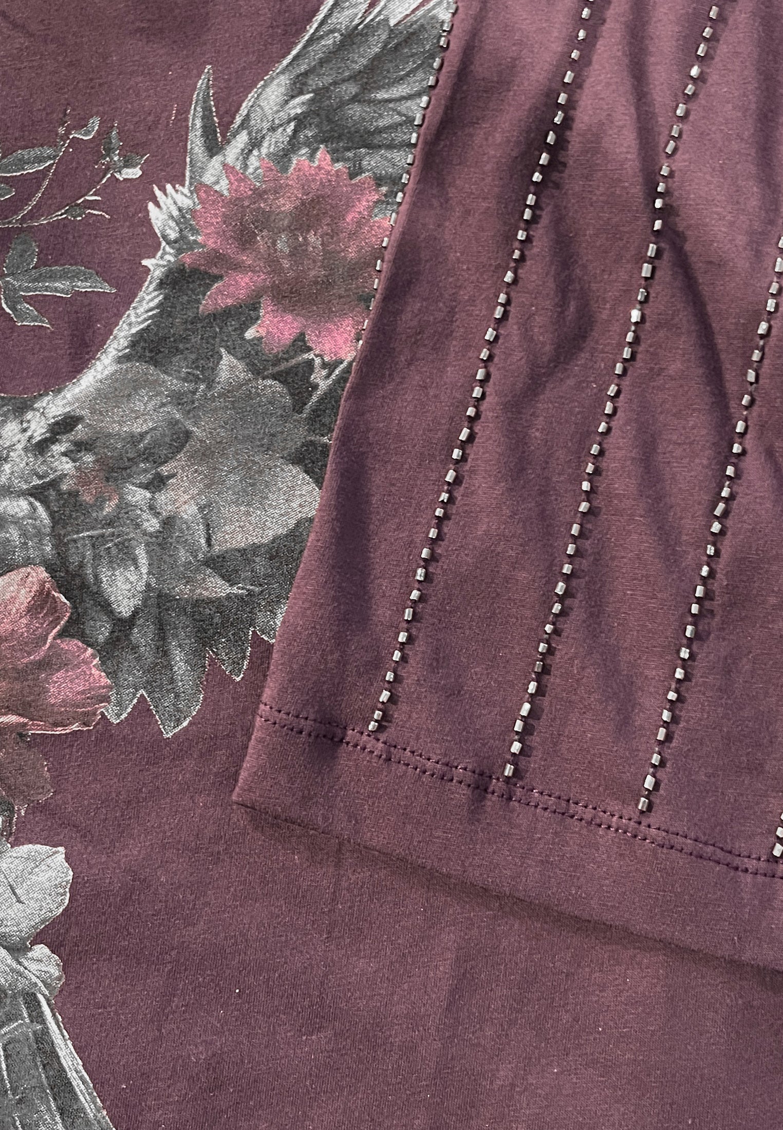 EAGLE T-SHIRT MAUVE WINE