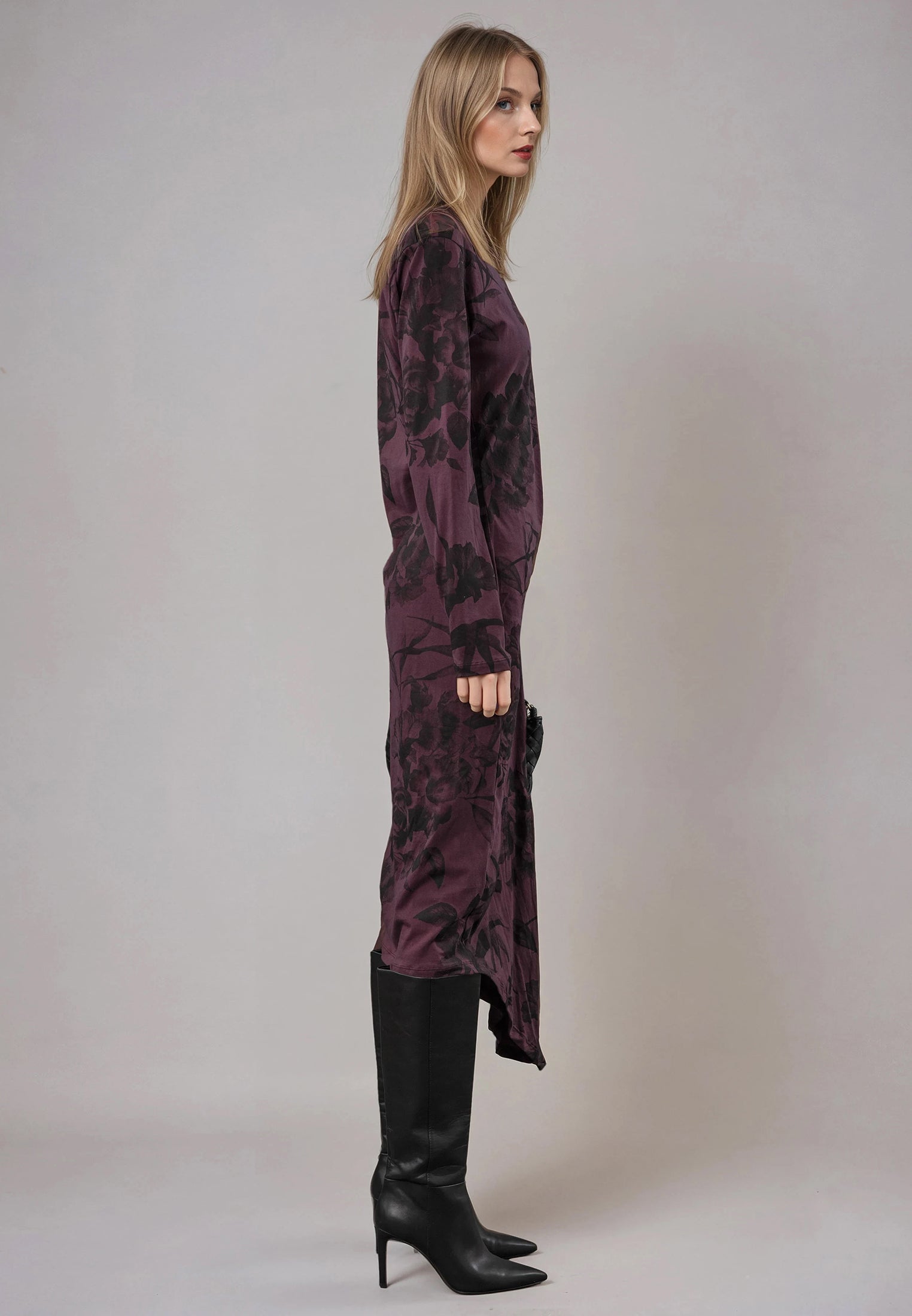 FLINT DRESS MAUVE WINE