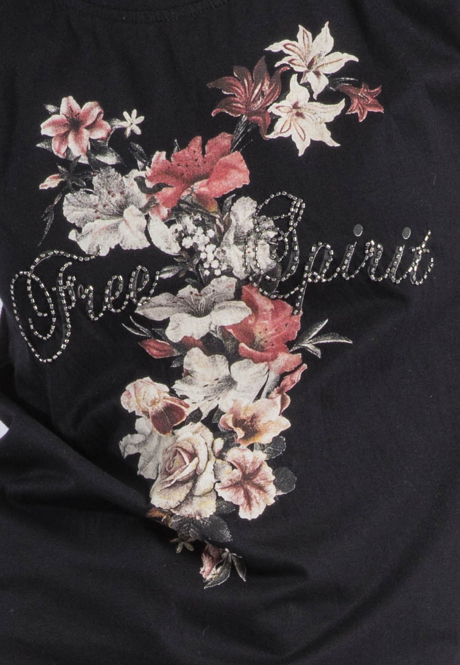 JILLIAN T-SHIRT BLACK FREE SPIRIT