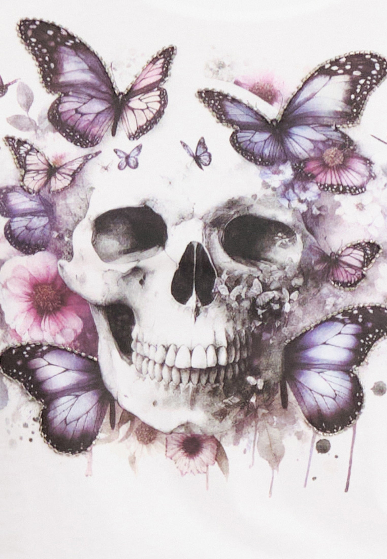JILLIAN T-SHIRT WHITE SKULL
